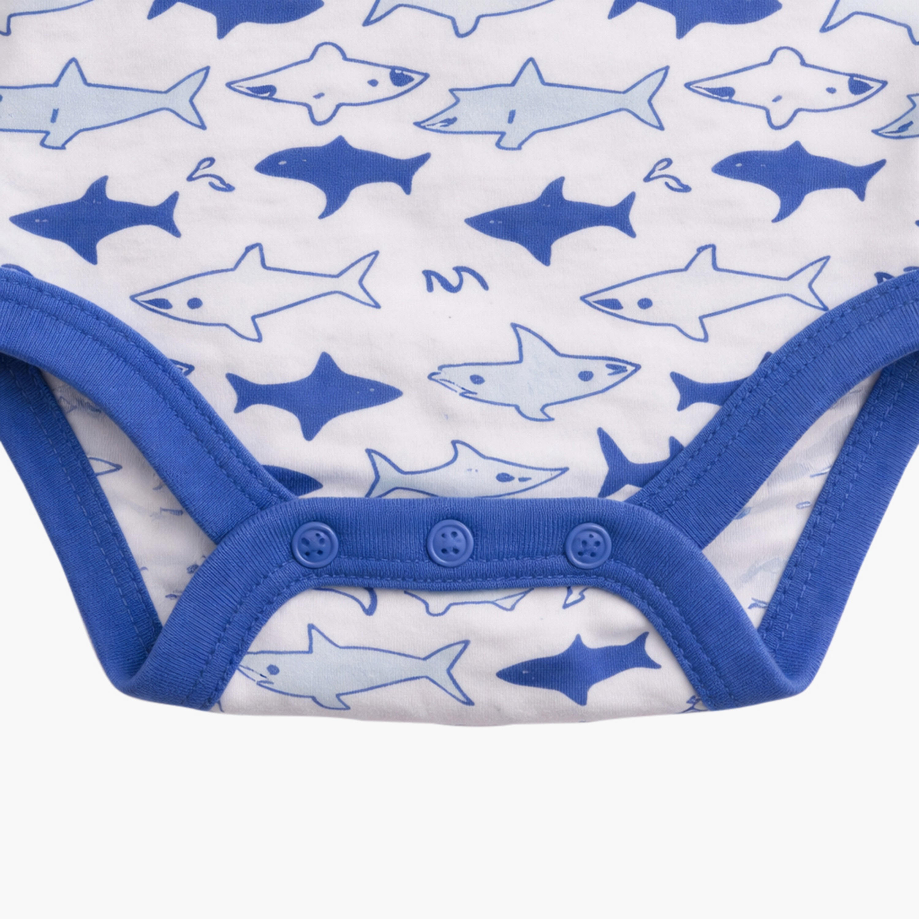 بودي سوت بدون أكمام بطبعة قرش مكون من 3 قطع من فيكتور آند جين-baby-boys-clothing-bodysuits-image-9