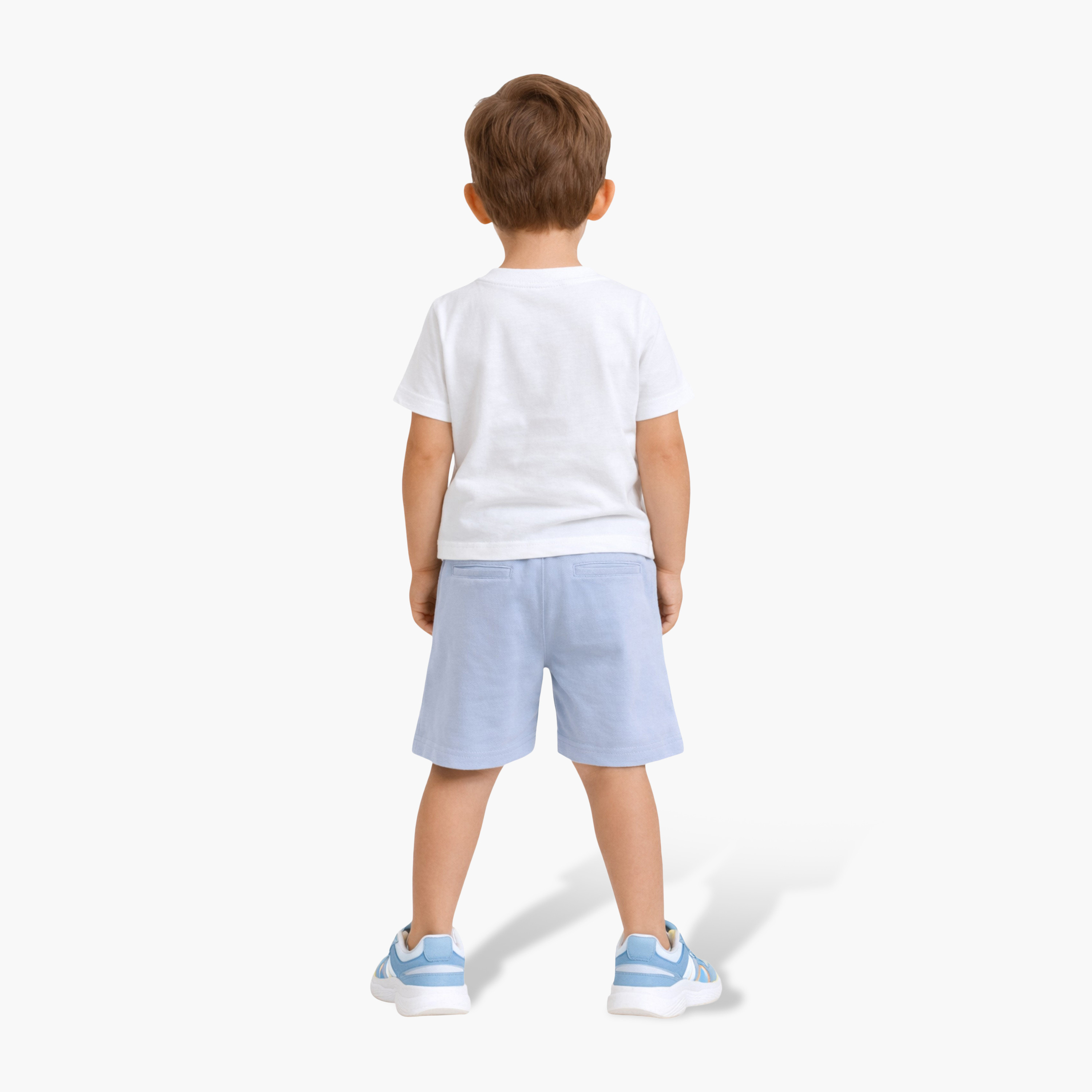 Victor and Jane Hippo Printed Round Neck T-Shirt and Shorts Set-boys-clothing-setsandcoords-image-2