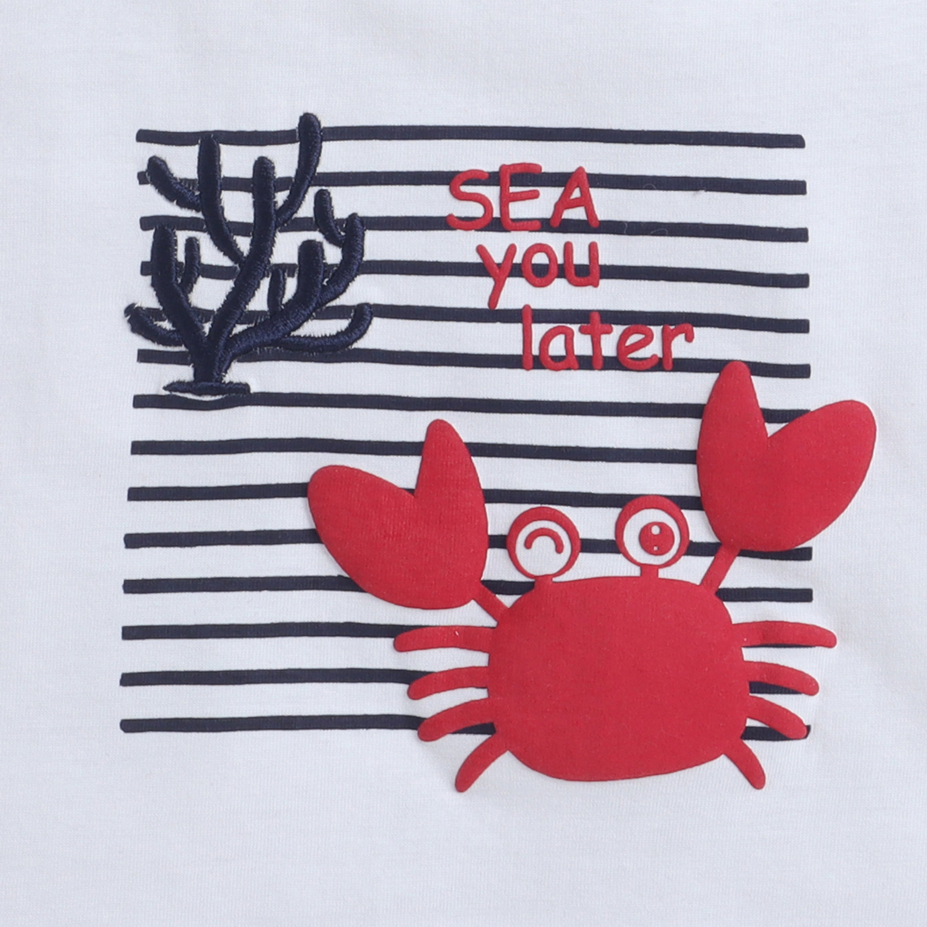 Victor and Jane Crab Printed Round Neck T-Shirt and Shorts Set-boys-clothing-setsandcoords-image-7