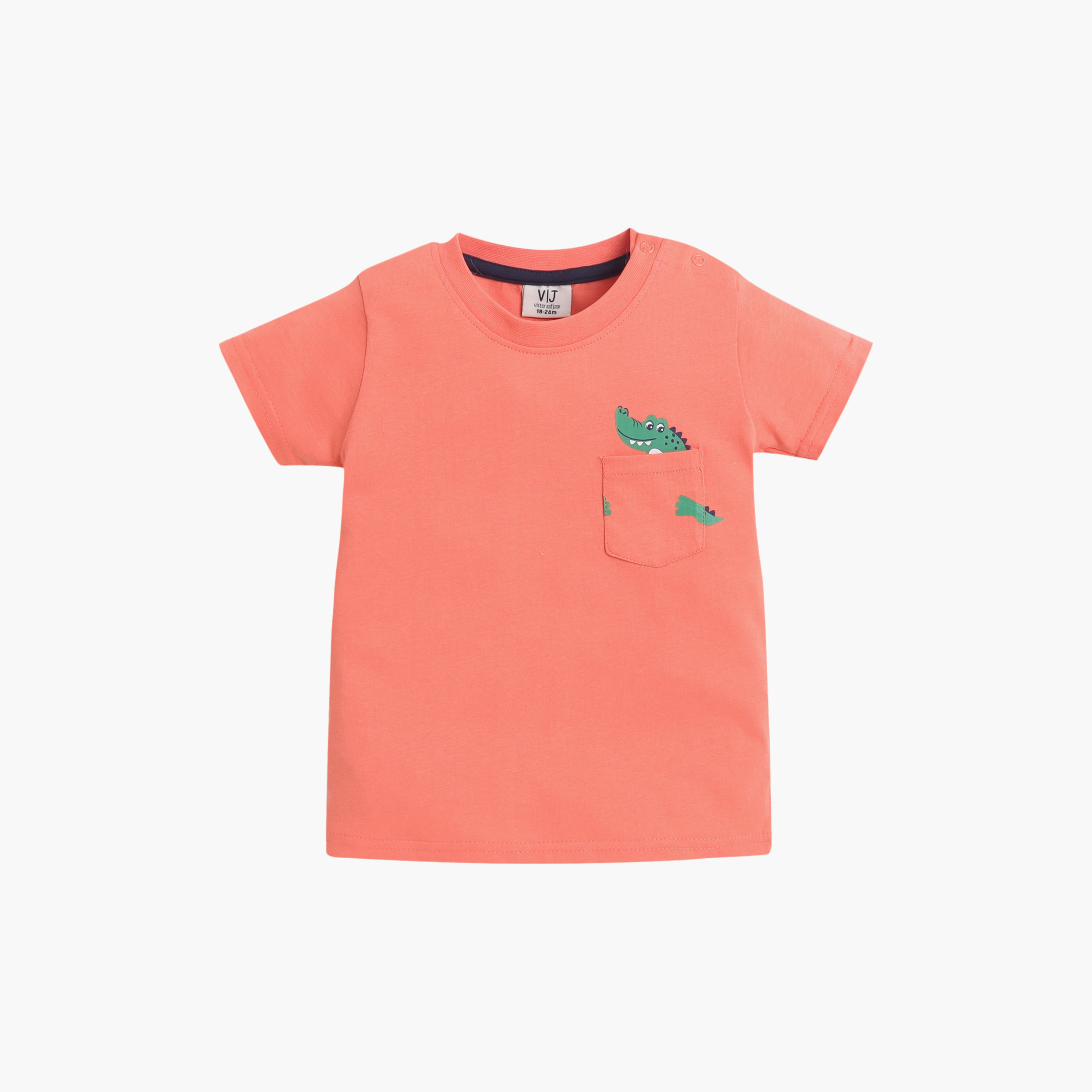 طقم مكون من 4 قطع: تي شيرتات بأكمام قصيرة ورسومات، وبنطلون مع شورت من فيكتور آند جين-boys-clothing-setsandcoords-image-14
