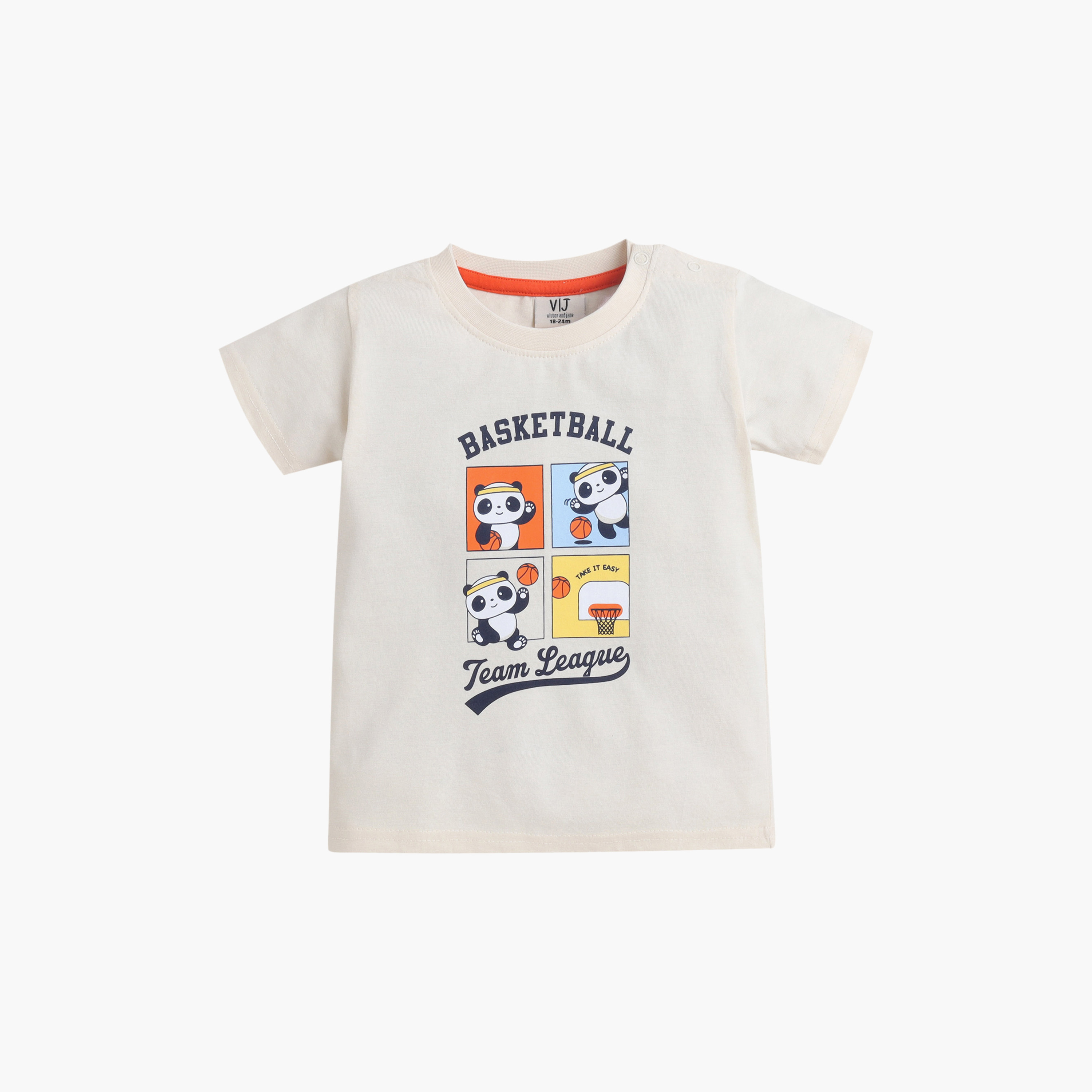 طقم مكون من 4 قطع: تي شيرتات بأكمام قصيرة ورسومات، وبنطلون مع شورت من فيكتور آند جين-boys-clothing-setsandcoords-image-10