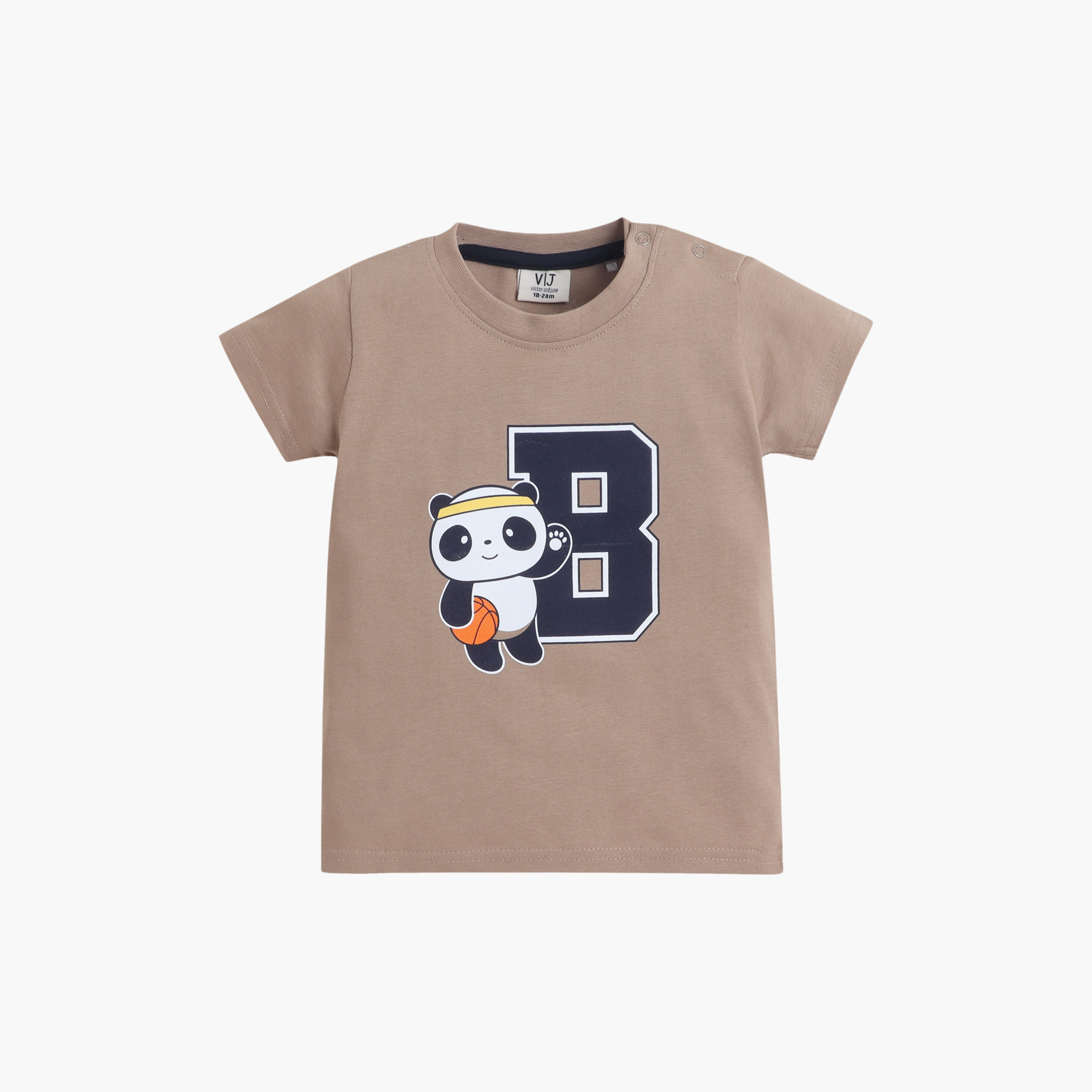 طقم مكون من 4 قطع: تي شيرتات بأكمام قصيرة ورسومات، وبنطلون مع شورت من فيكتور آند جين-boys-clothing-setsandcoords-image-11