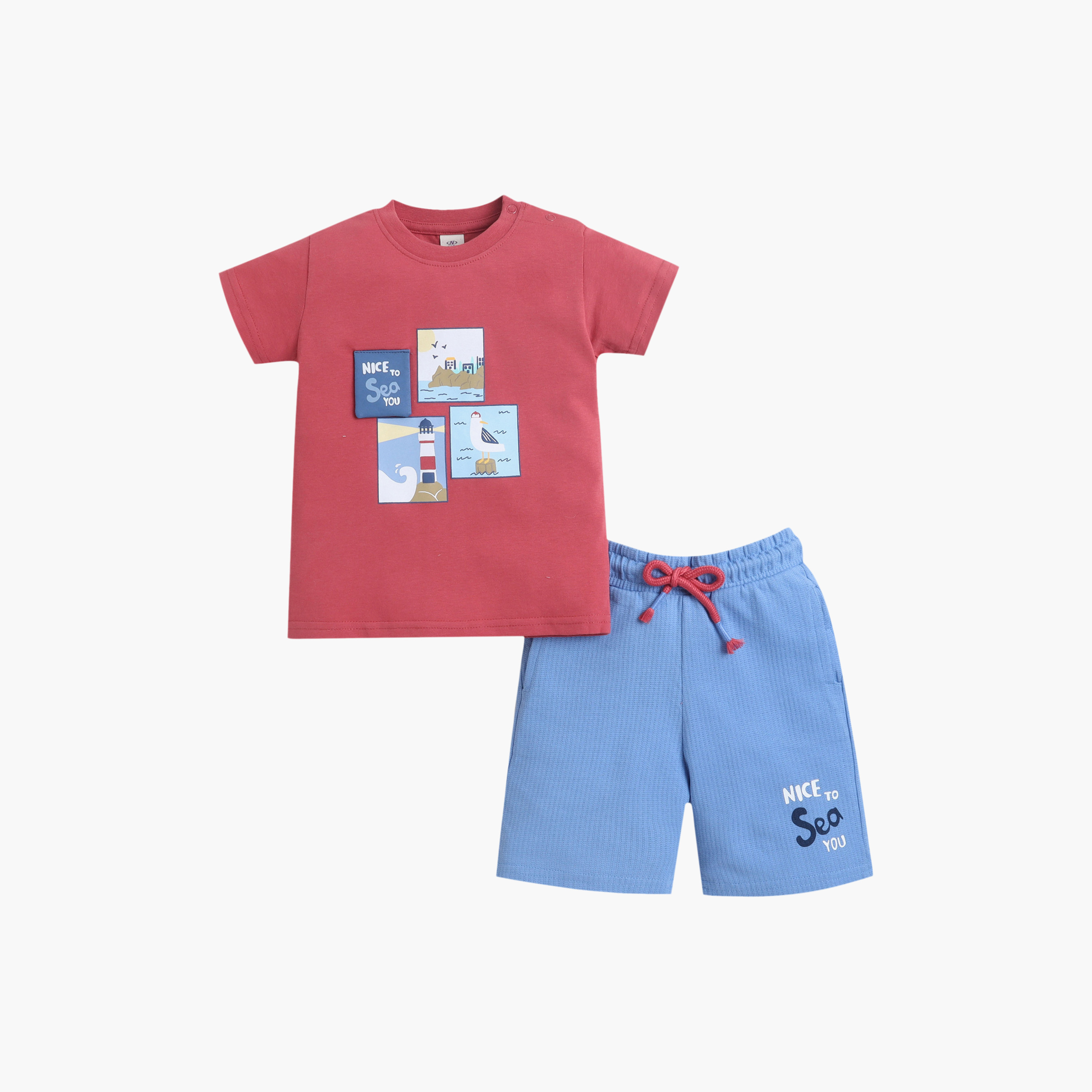 Victor and Jane Interactive Flip-Graphic Tee & Shorts Set-baby-boys-clothing-nightwear-pyjamasets-image-2