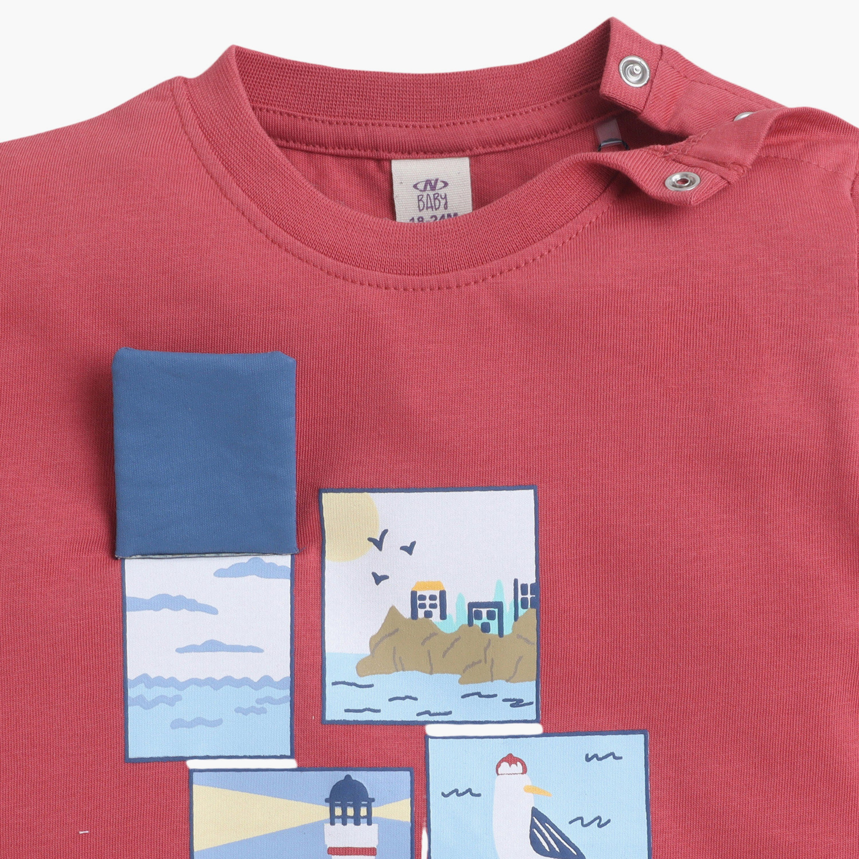 Victor and Jane Interactive Flip-Graphic Tee & Shorts Set-baby-boys-clothing-nightwear-pyjamasets-image-6