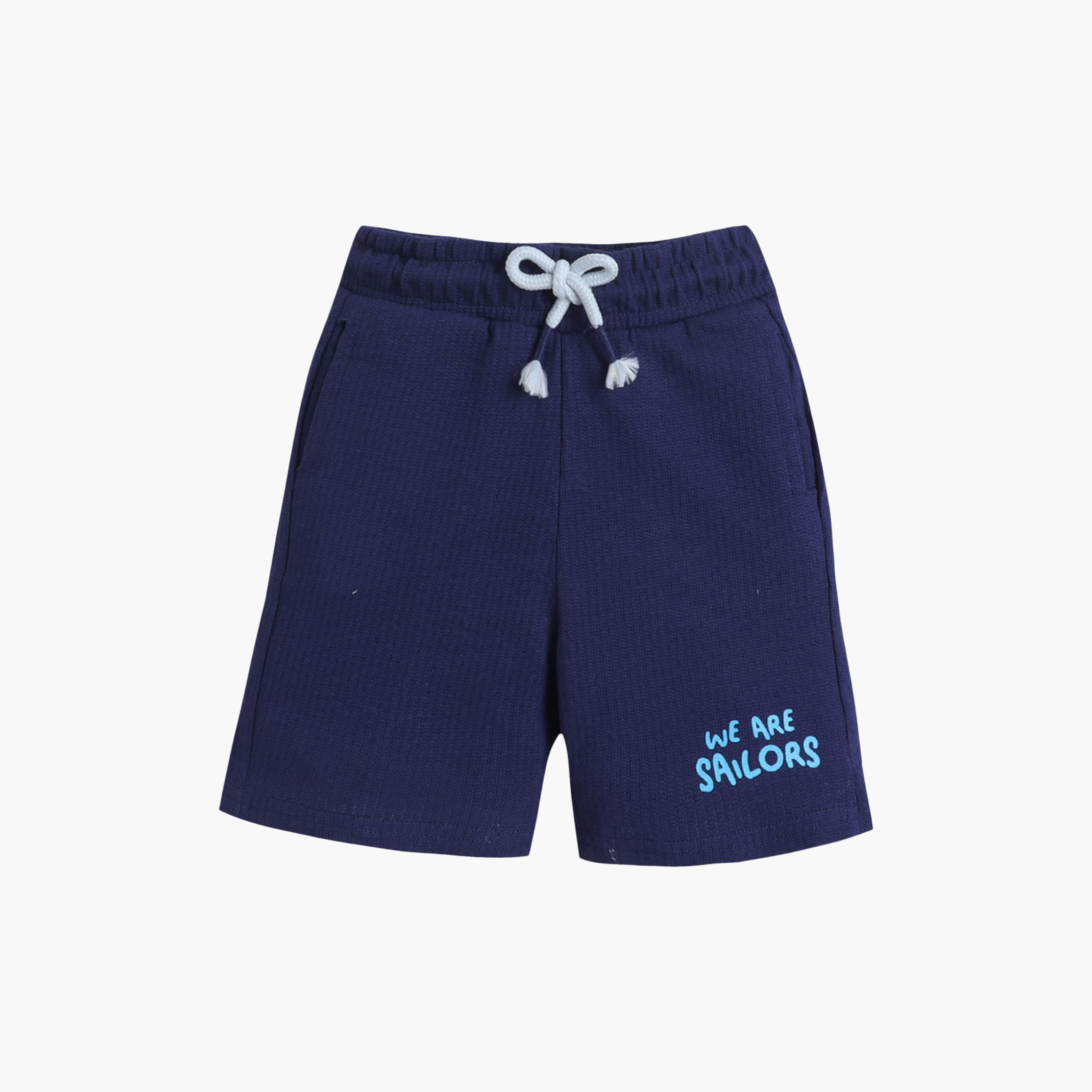 طقم تي شيرت بطبعة سمك وشورت برباط خصر من فيكتور آند جين-boys-clothing-setsandcoords-image-3