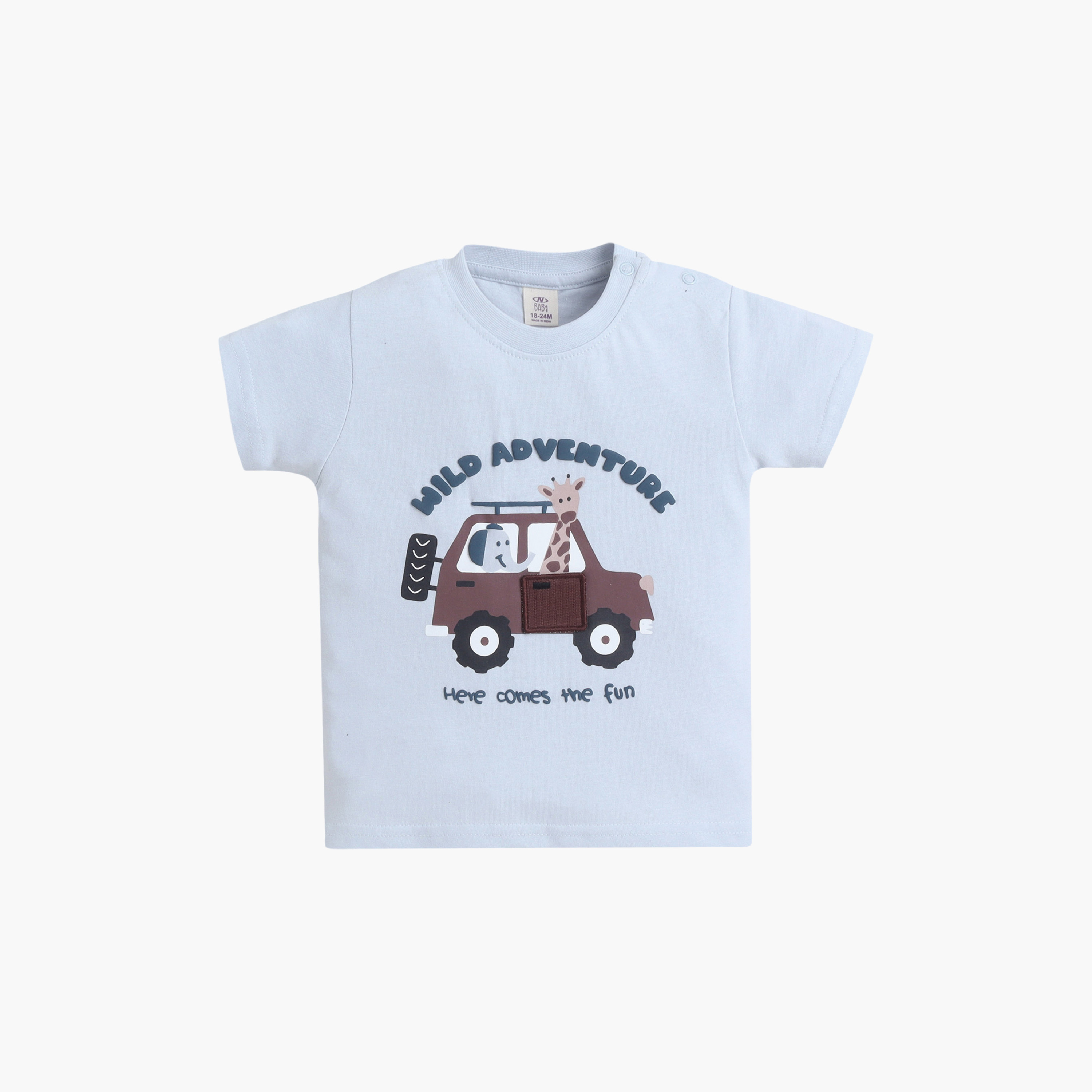 طقم تي شيرت تفاعلي بتصميم "باب سيارة" وشورت من فيكتور آند جين-boys-clothing-setsandcoords-image-2
