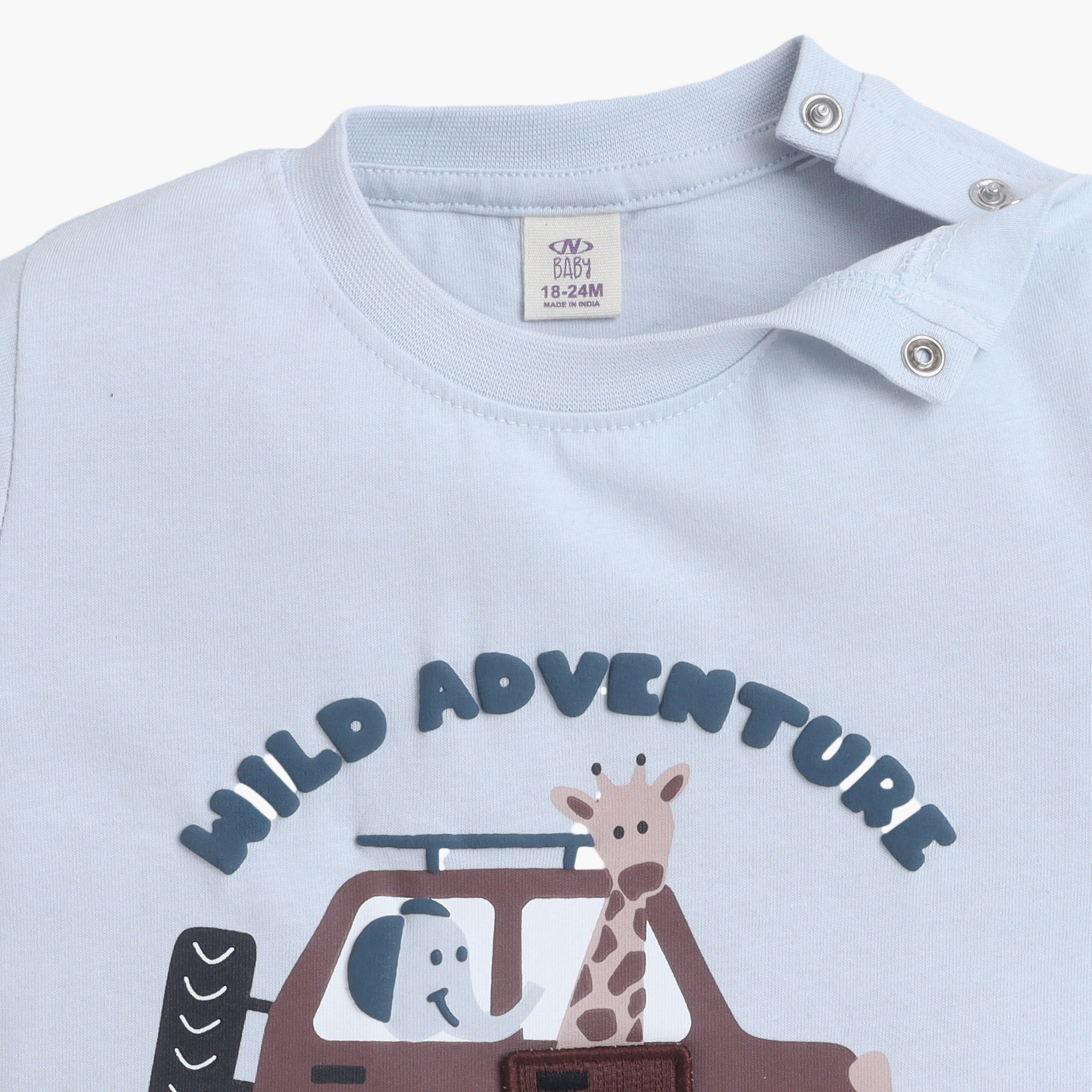 طقم تي شيرت تفاعلي بتصميم "باب سيارة" وشورت من فيكتور آند جين-boys-clothing-setsandcoords-image-7