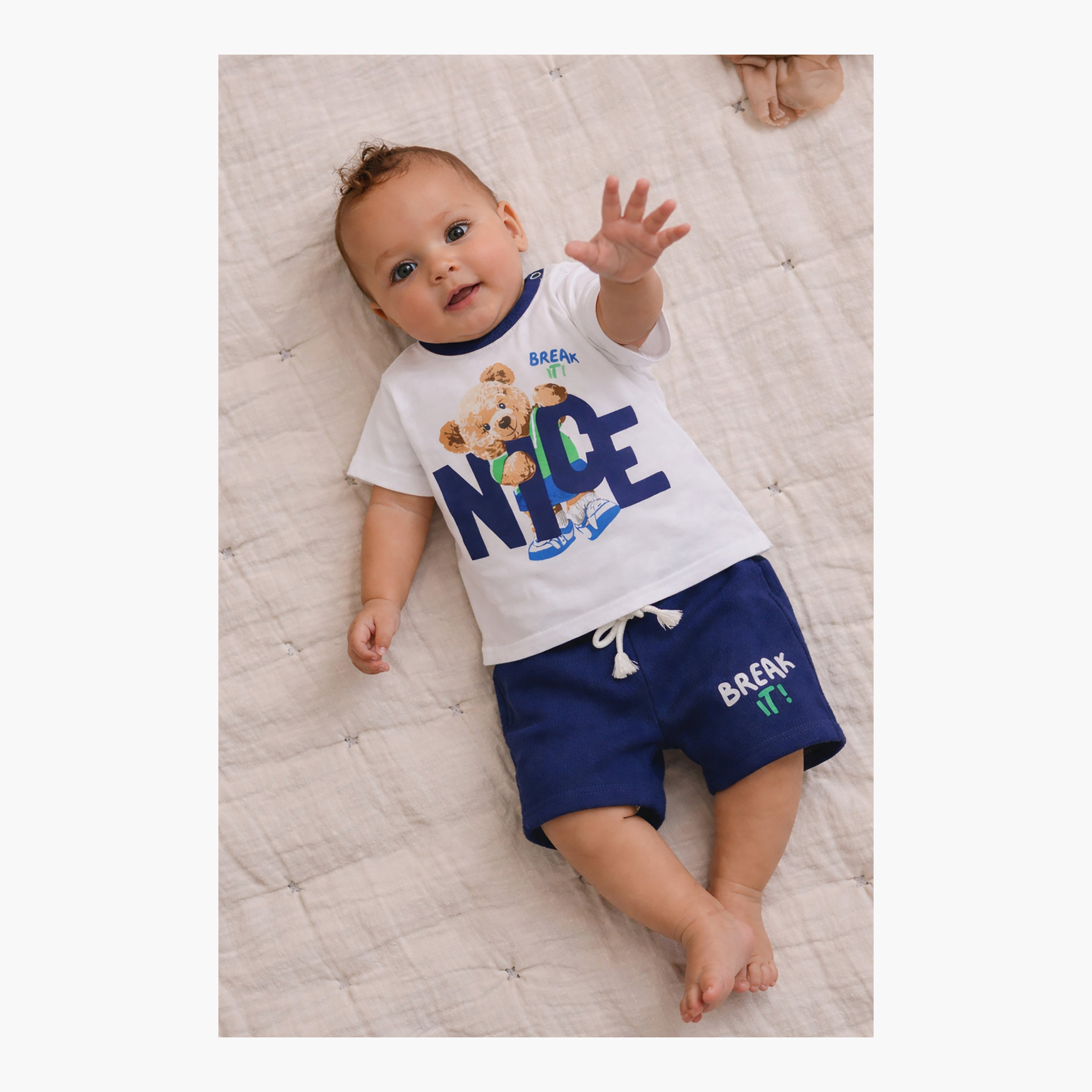 Victor and Jane Nice Graphic T-Shirt & Shorts Set-boys-clothing-setsandcoords-image-4