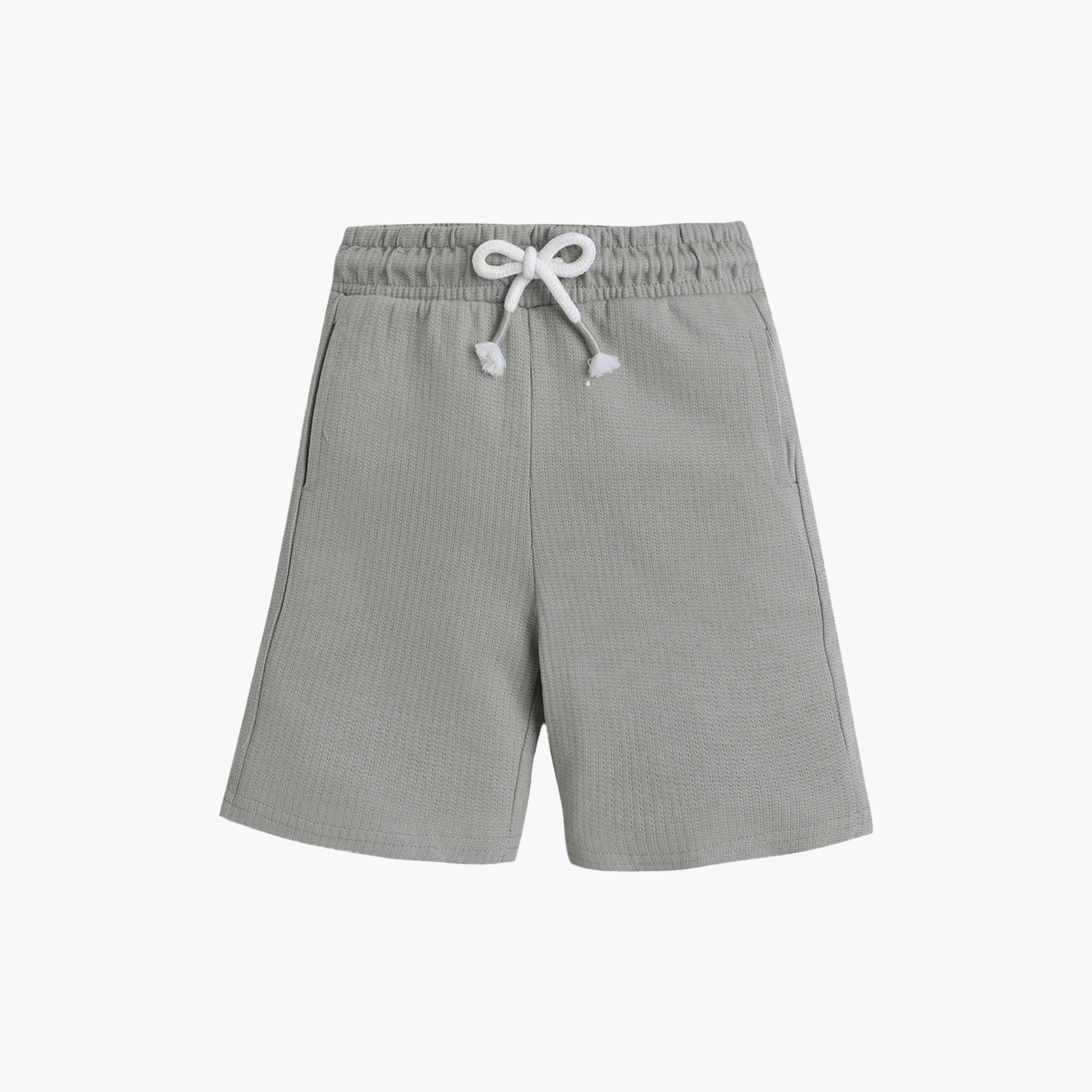 طقم تي شيرت بتصميم "ألوان متباينة" وطبعة تمساح مع شورت برباط خصر من فيكتور آند جين-boys-clothing-setsandcoords-image-3