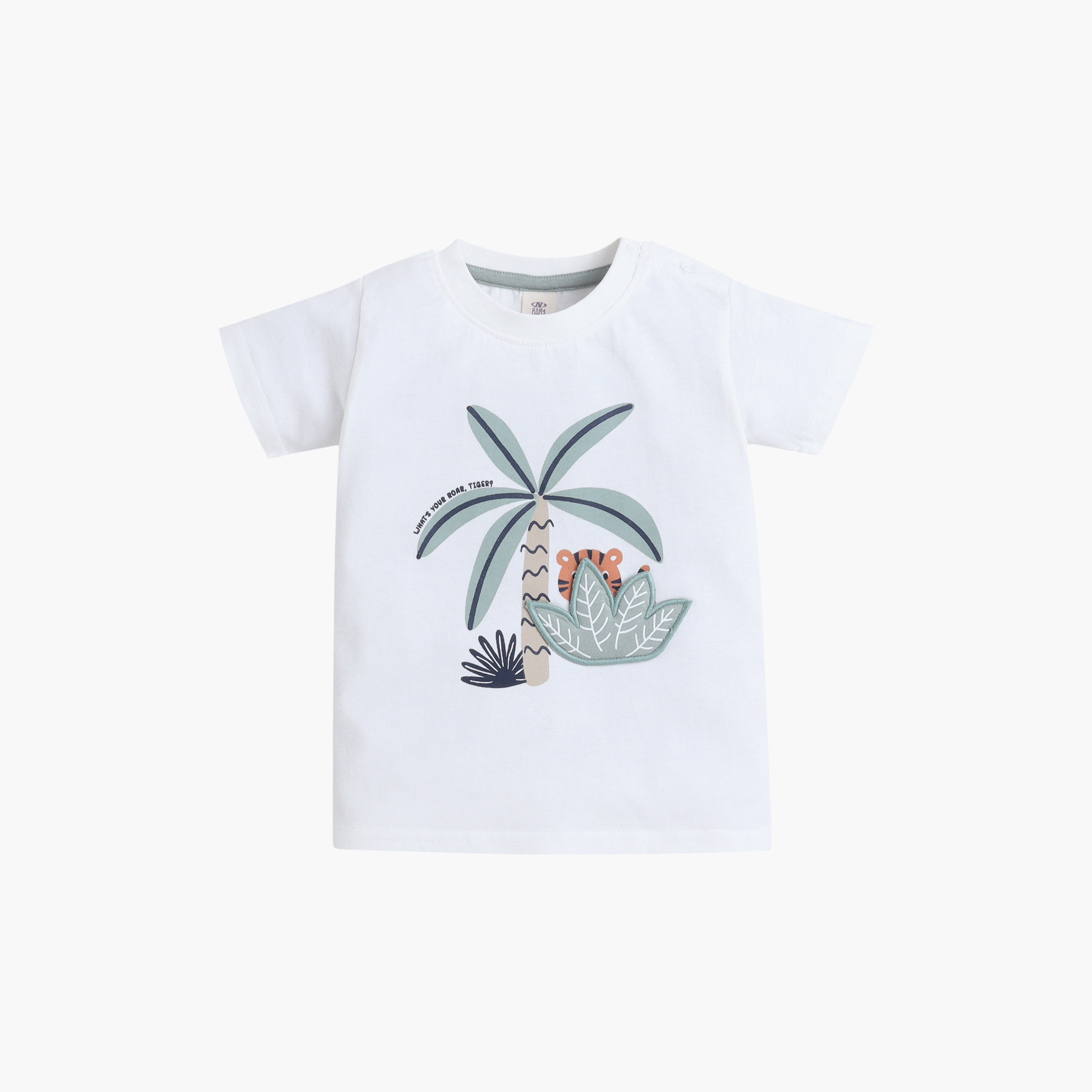 طقم تي شيرت تمساح استوائي وبنطلون رياضي (جوغر) بطبعة "بطل الغابة" من فيكتور آند جين-boys-clothing-setsandcoords-image-2