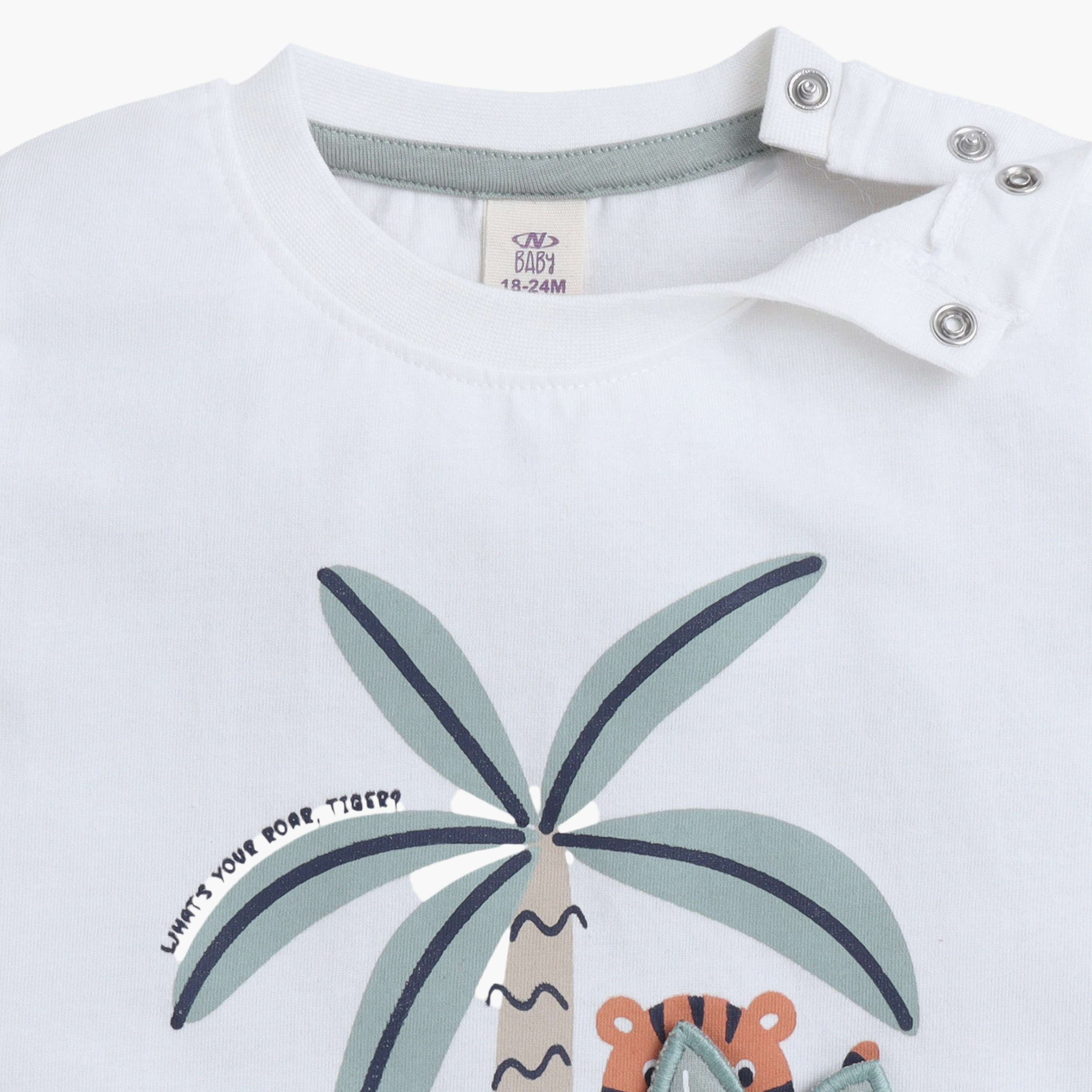 طقم تي شيرت تمساح استوائي وبنطلون رياضي (جوغر) بطبعة "بطل الغابة" من فيكتور آند جين-boys-clothing-setsandcoords-image-7