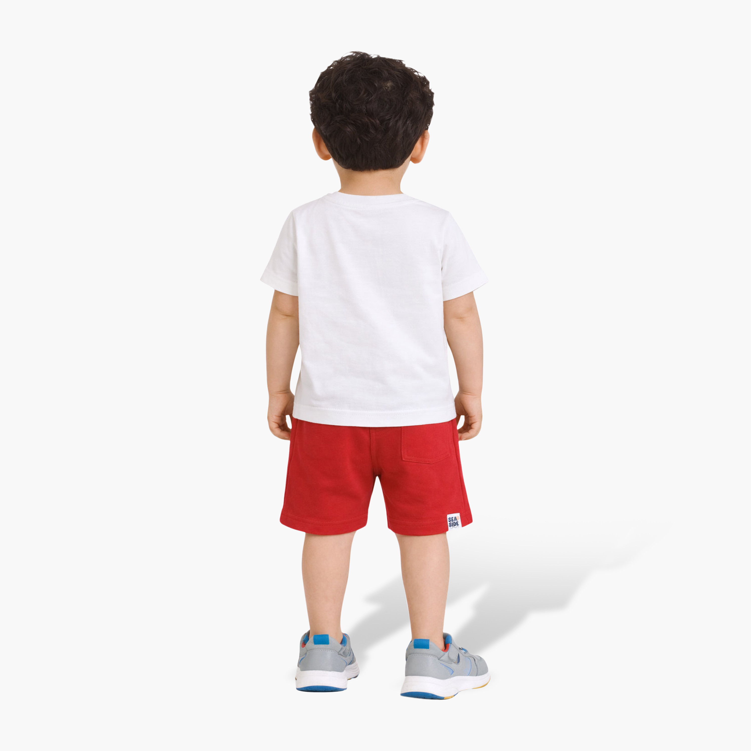 Victor and Jane Nautical Printed Round Neck T-Shirt and Shorts Set-boys-clothing-setsandcoords-image-2