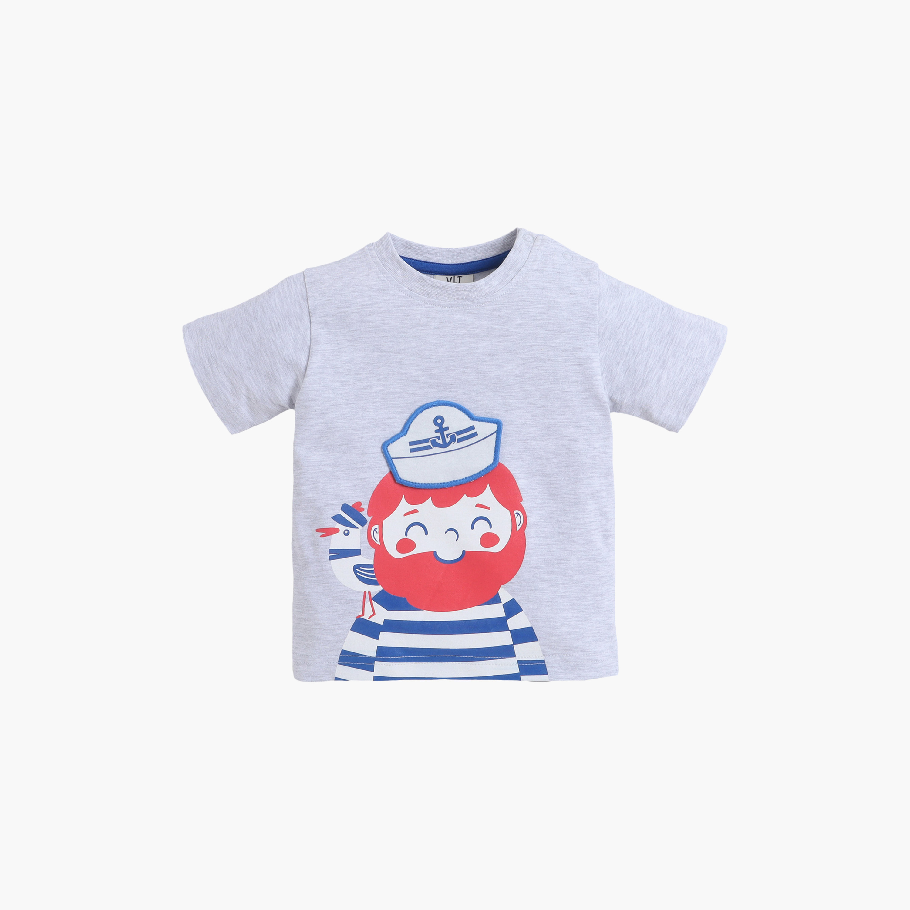 Victor and Jane Sailor Round Neck T-Shirt and Shorts Set-boys-clothing-setsandcoords-image-4