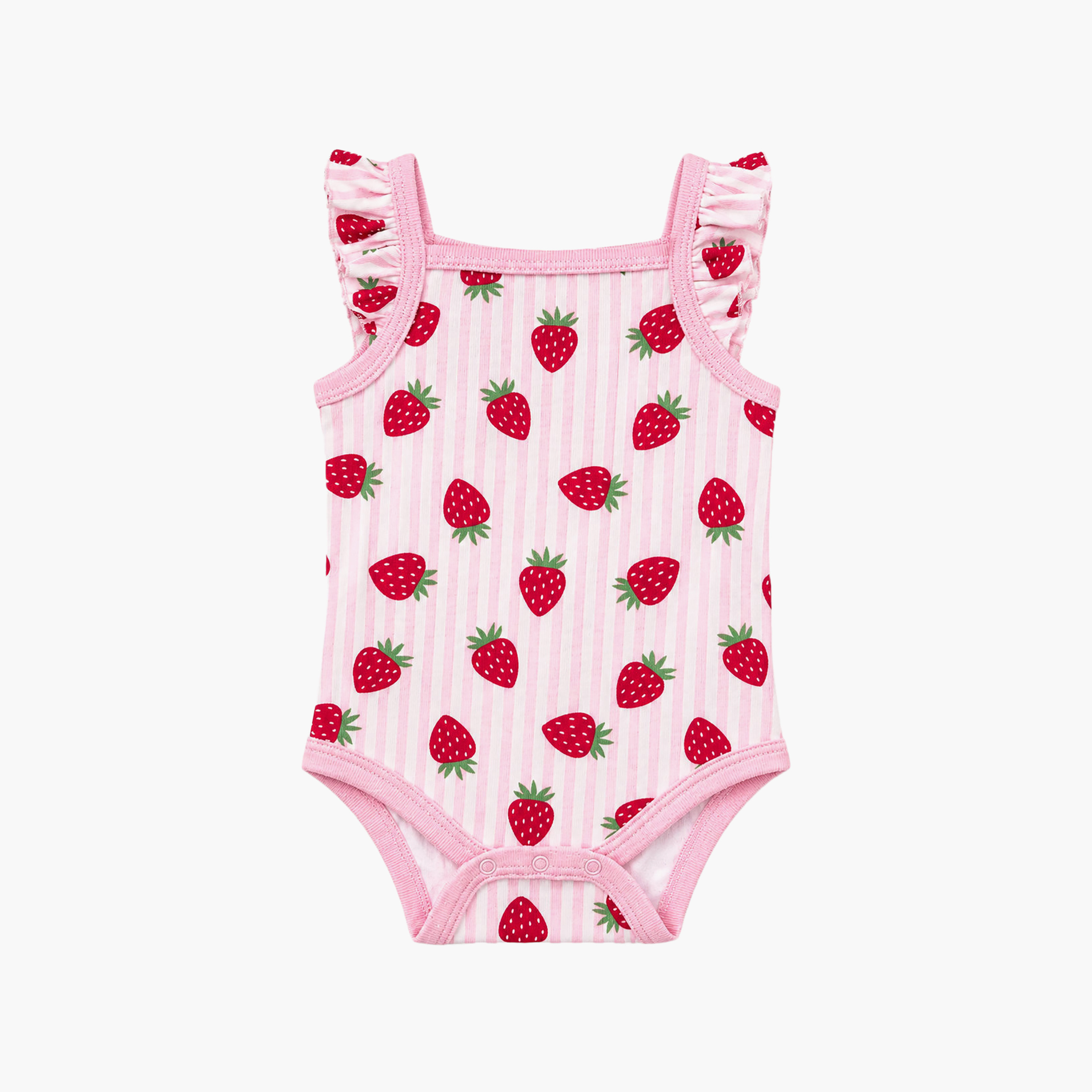 طقم رومبيرز أطفال دون أكمام مع حمالات كشكشة (3 قطع) من فيكتور آند جين-baby-girls-clothing-rompers-image-3