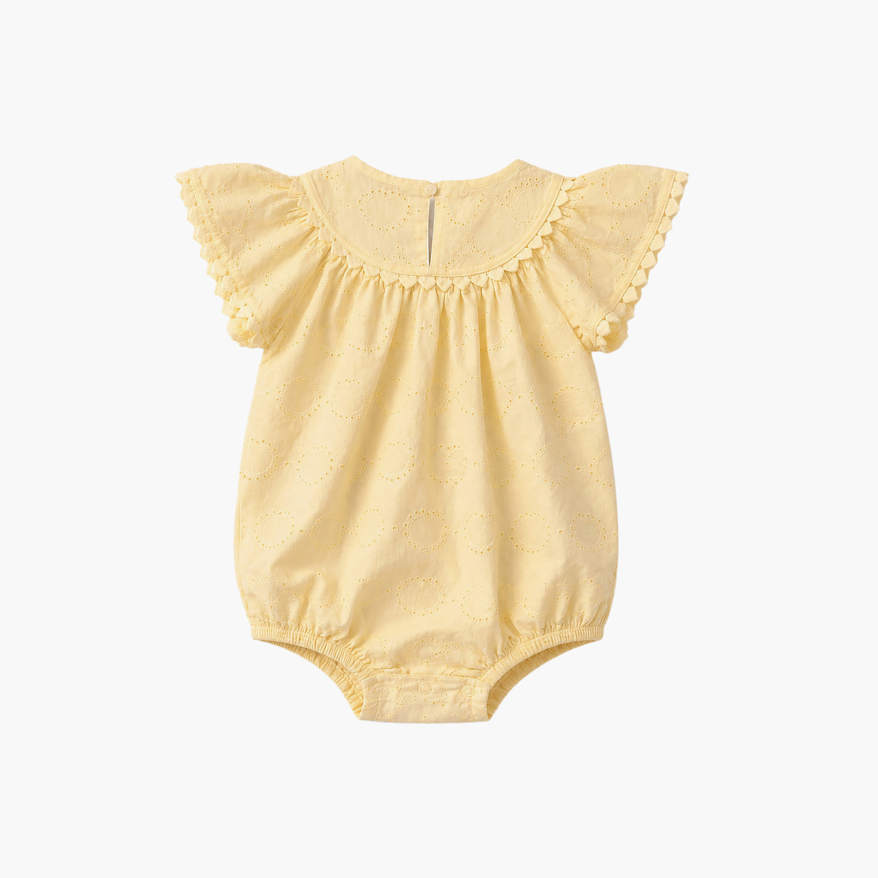 Victor and Jane Heart Eyelet Cotton Romper & Headband with Sunglasses Set-baby-girls-clothing-rompers-image-6