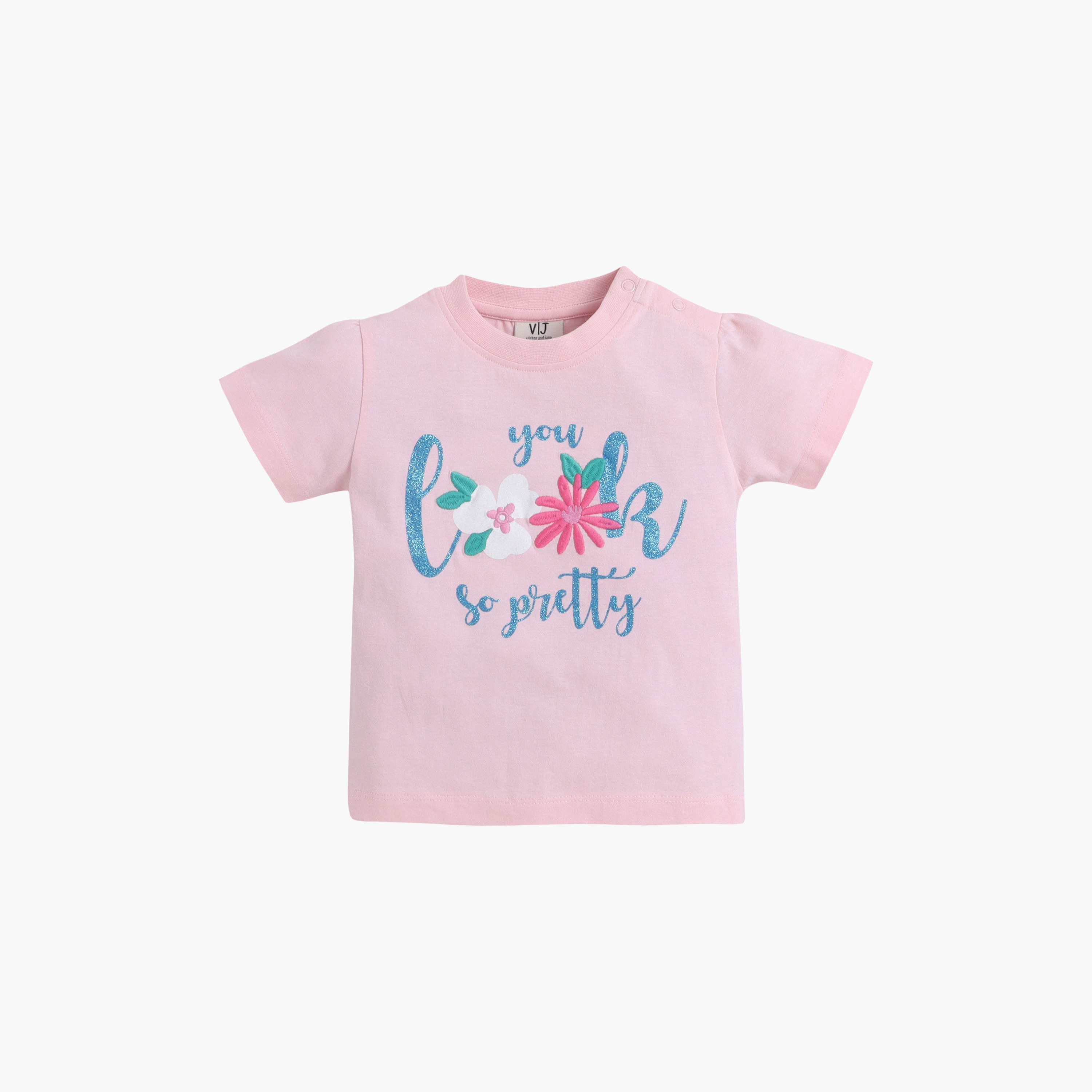 Victor and Jane Floral Graphic T-Shirt & Shorts Set-girls-clothing-setsandcoords-image-3