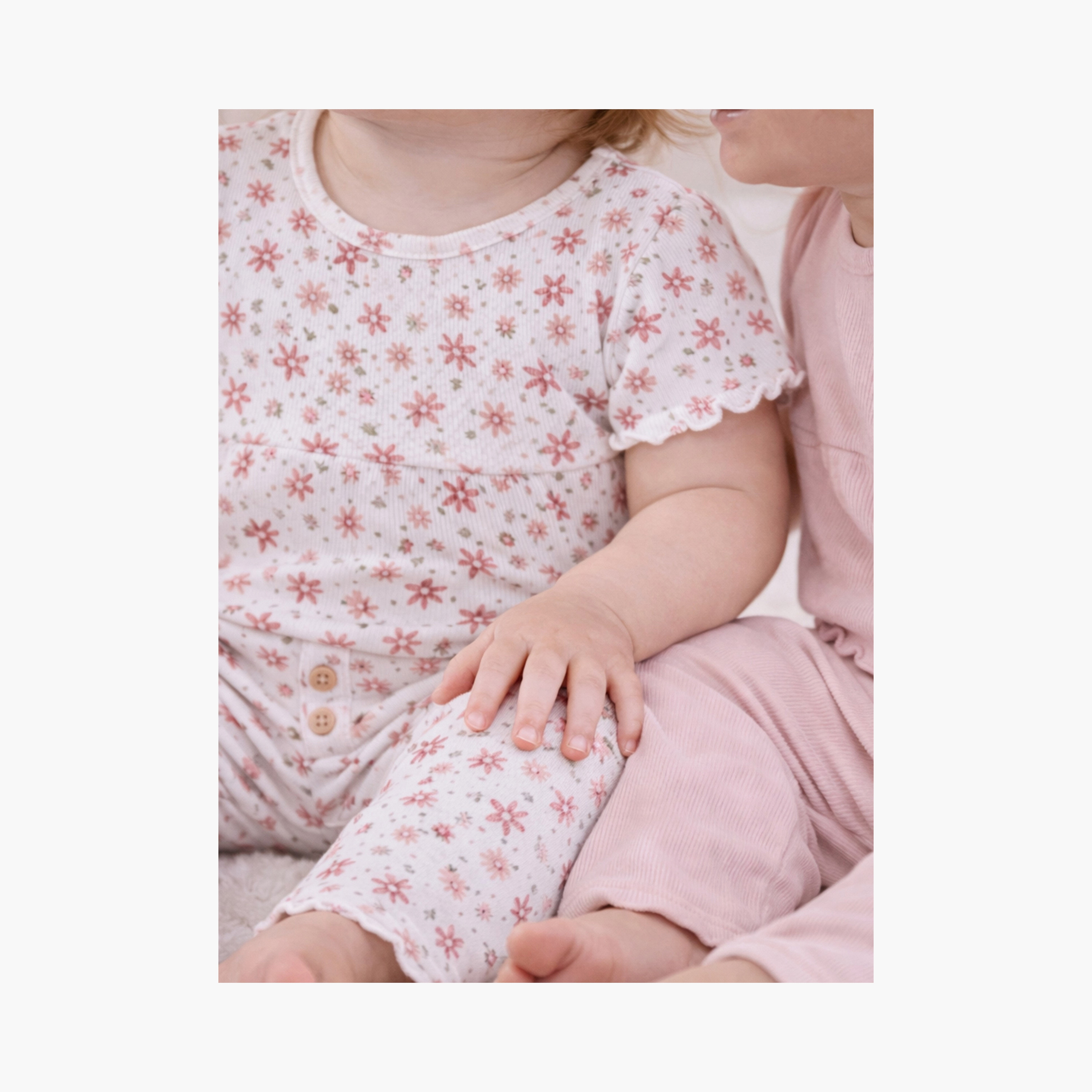 Victor and Jane 2-Piece Printed Short Sleeves Rib T-Shirt with 2-Piece Rib Leggings Set-girls-clothing-setsandcoords-image-4