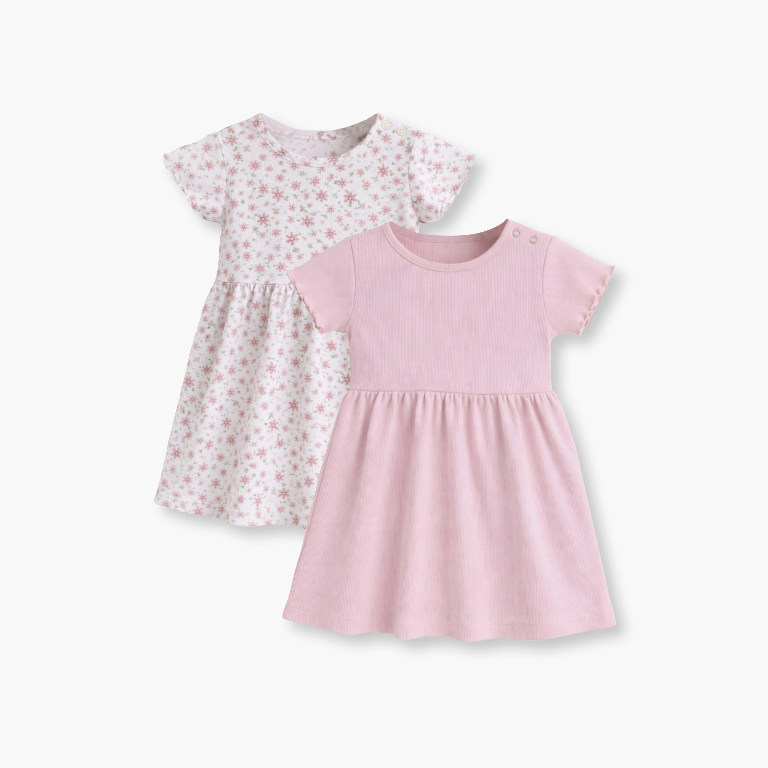 Victor and Jane 2-Piece Floral & Striped Dress Set-baby-girls-clothing-dressesandjumpsuits-image-1