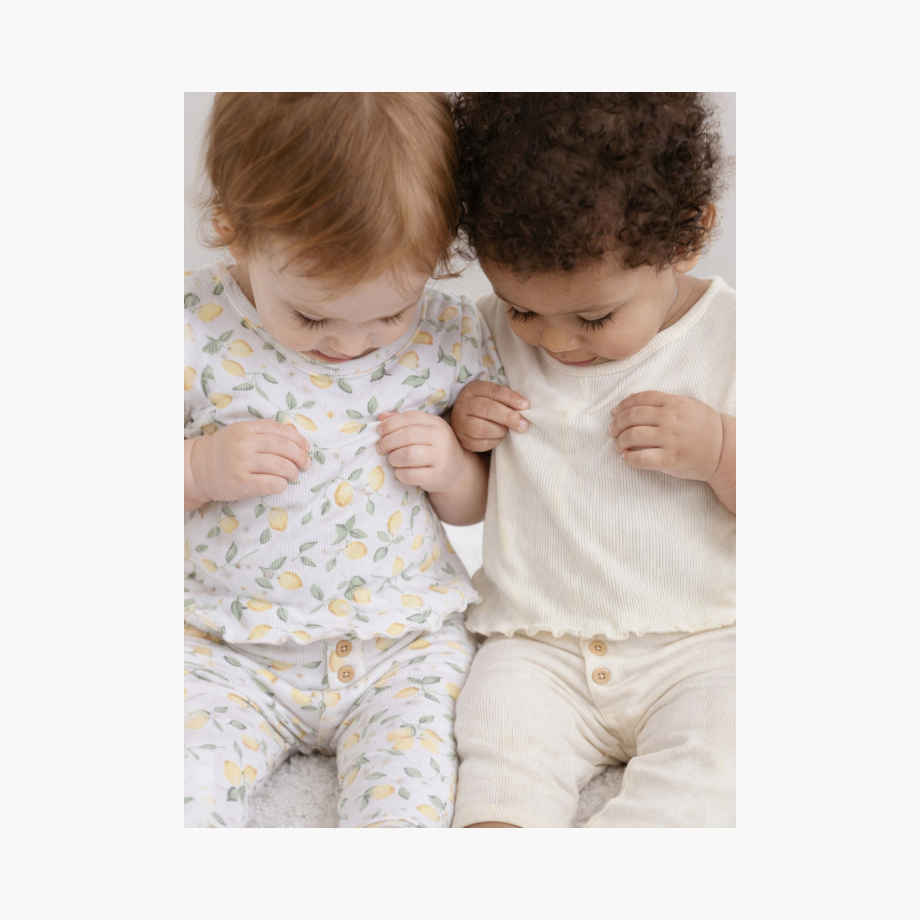 Victor and Jane 2-Piece Printed Short Sleeves Rib T-Shirt with 2-Piece Rib Leggings Set-girls-clothing-nightwear-image-6