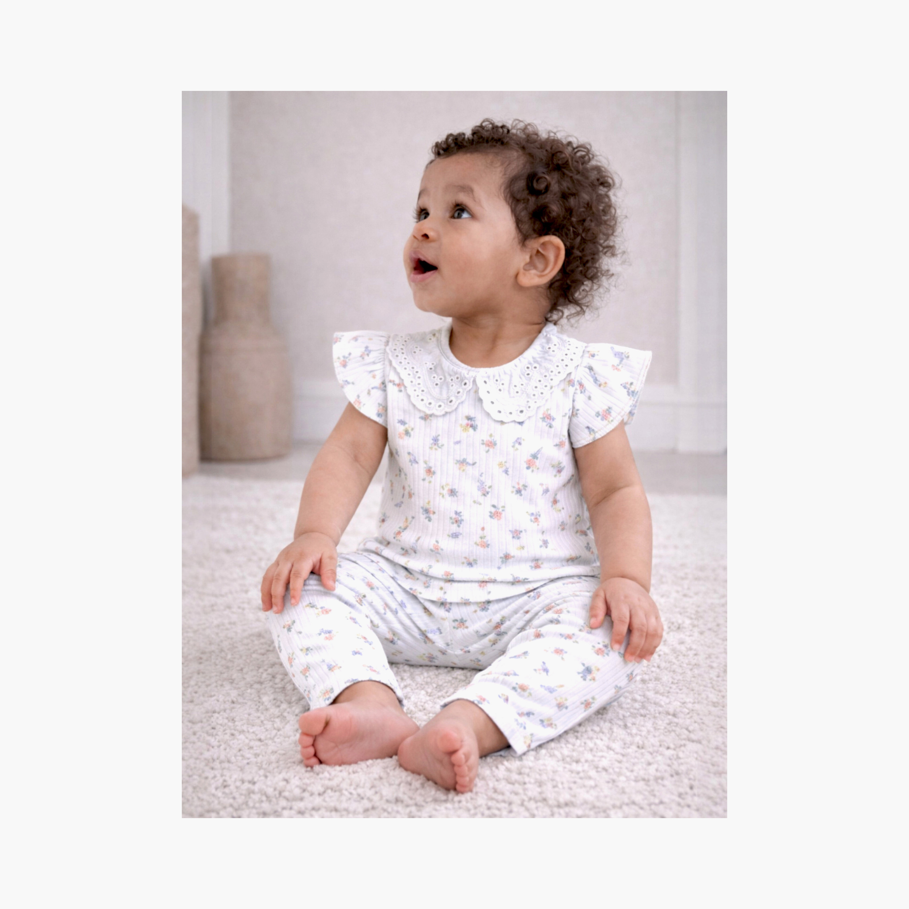 Victor and Jane 4-Piece Short Sleeves Floral Printed T-Shirts & Leggings Set-baby-girls-clothing-setsandcoords-image-6