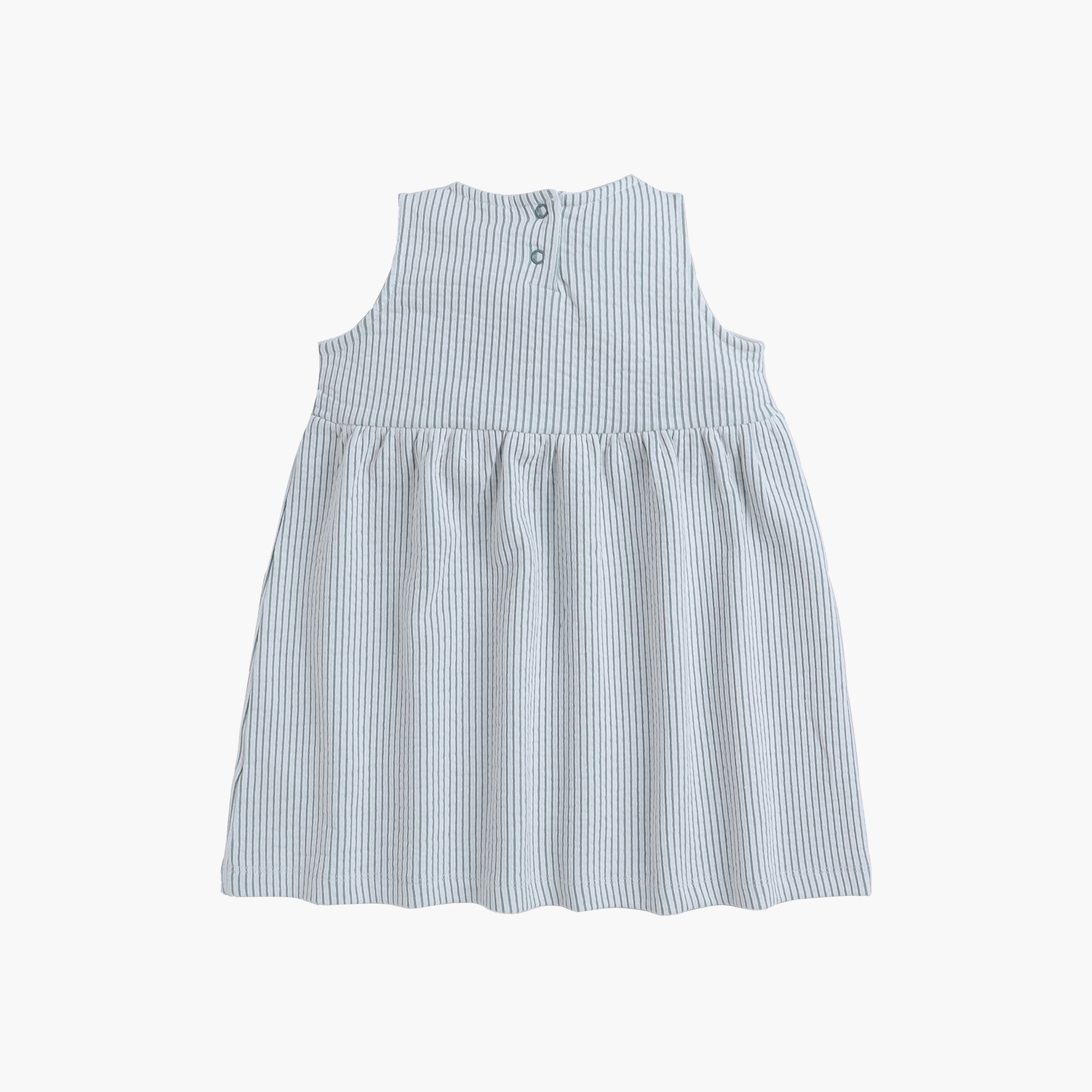 فستان مخطط بدون أكمام مع فيونكة من فيكتور آند جين-baby-girls-clothing-dressesandjumpsuits-image-2