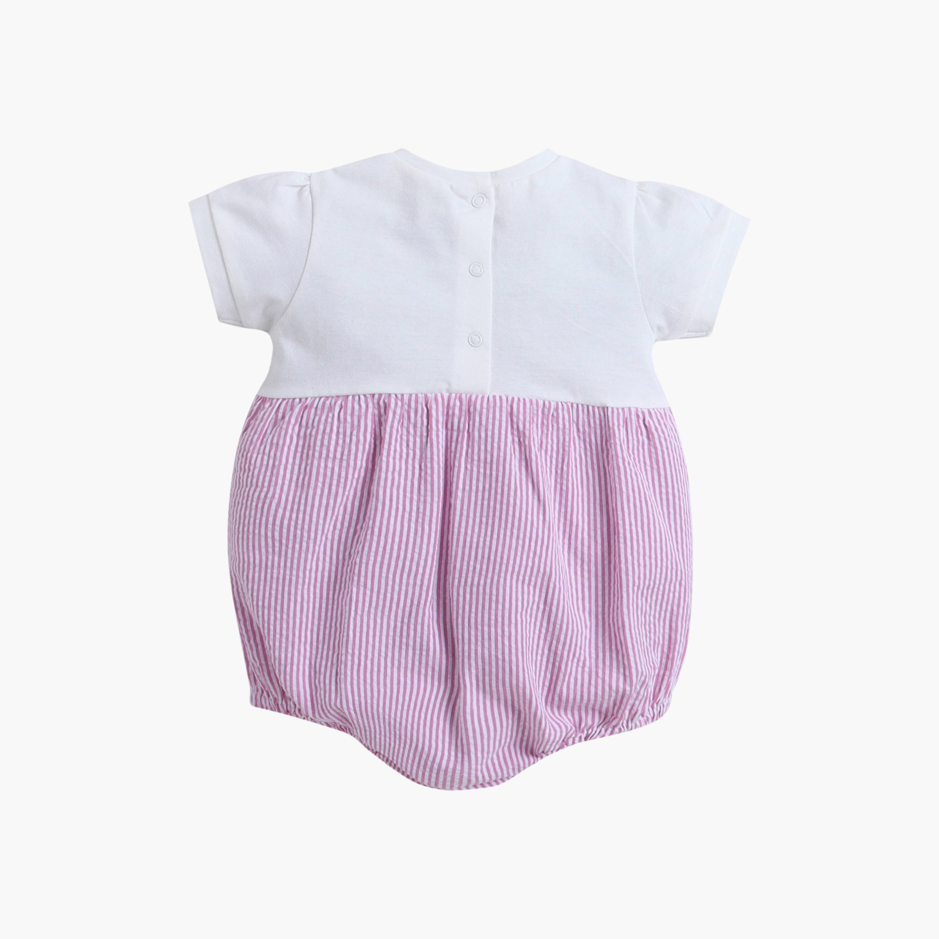 رومبر "بابل" بأكمام قصيرة وقصة صدر (يوك) من فيكتور آند جين-baby-girls-clothing-rompers-image-5