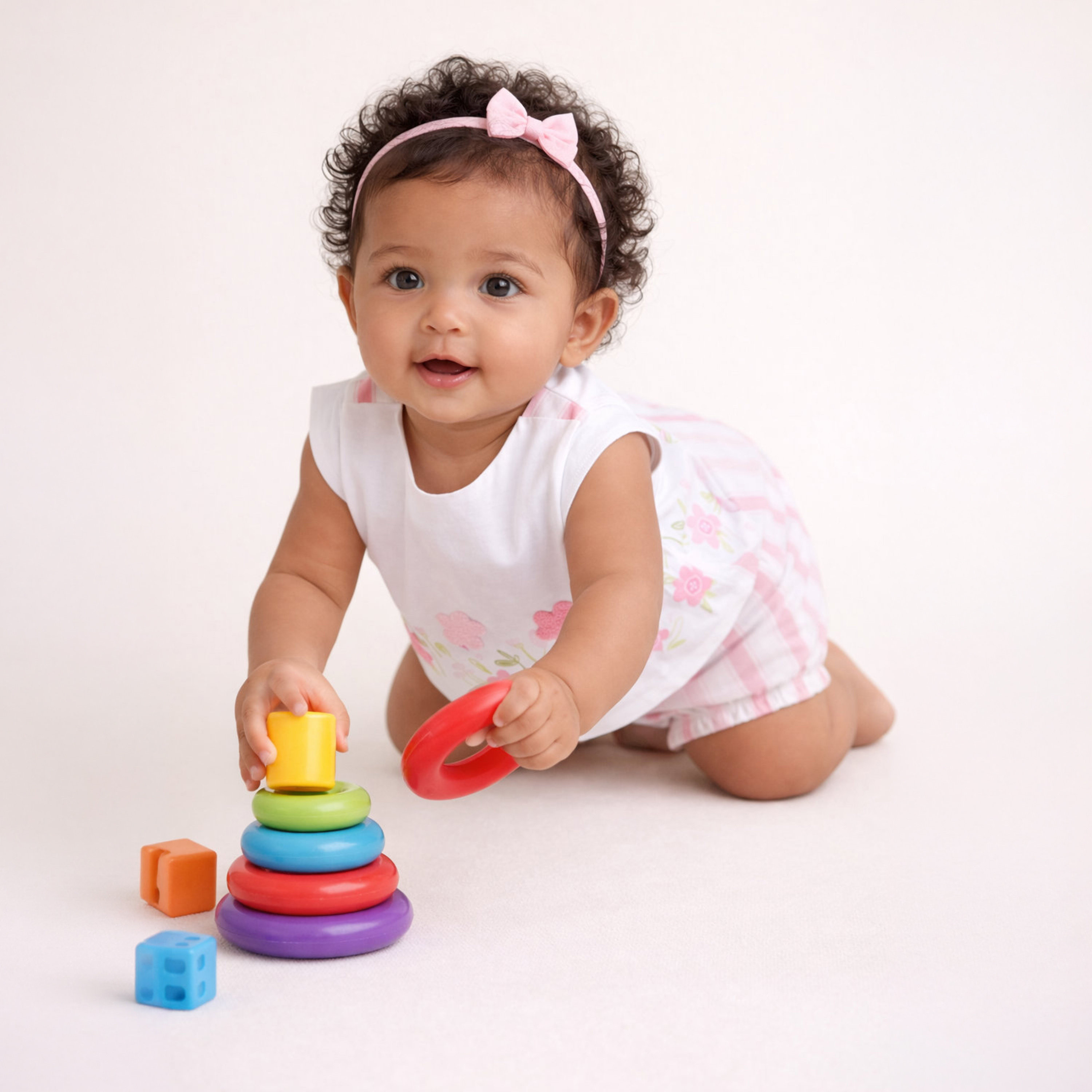 Victor and Jane Sleeveless Floral Top & Stripe Shorts Set-baby-girls-clothing-setsandcoords-image-3