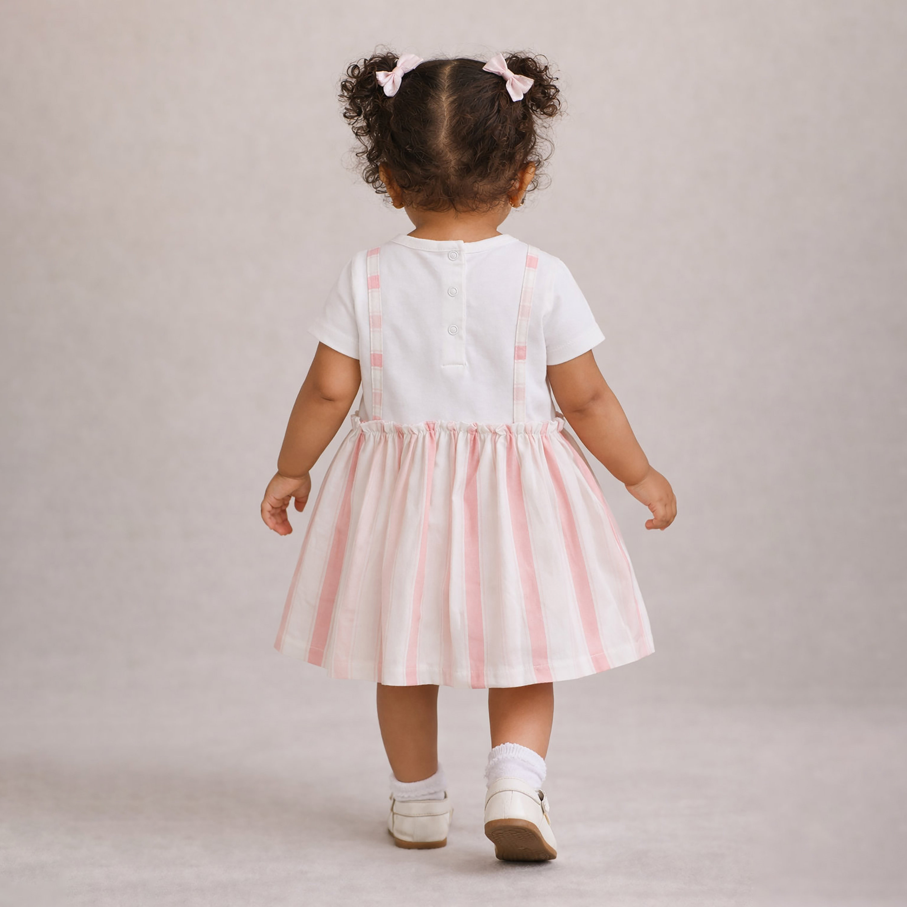 Victor and Jane Short Sleeves Stripped Dress-baby-girls-clothing-dressesandjumpsuits-image-2