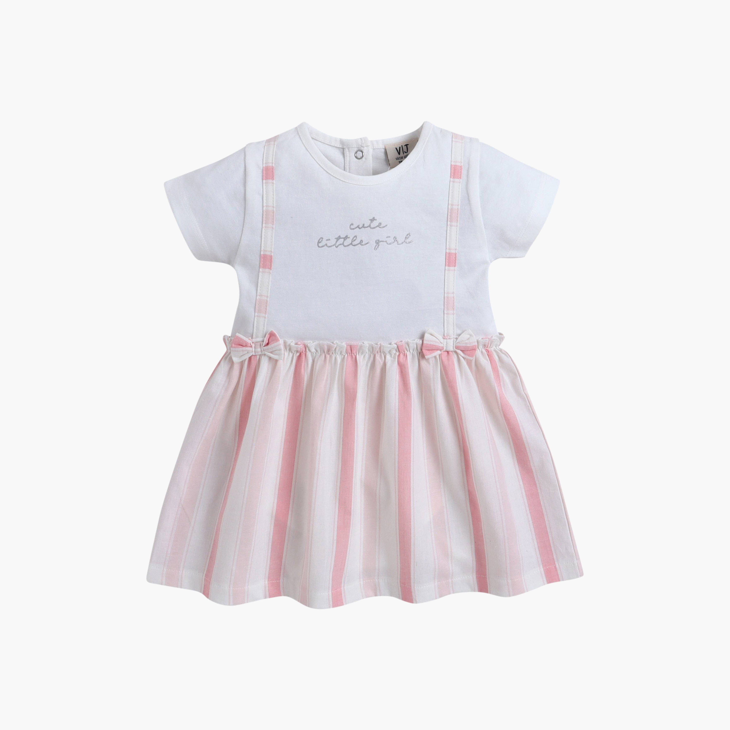 Victor and Jane Short Sleeves Stripped Dress-baby-girls-clothing-dressesandjumpsuits-image-4