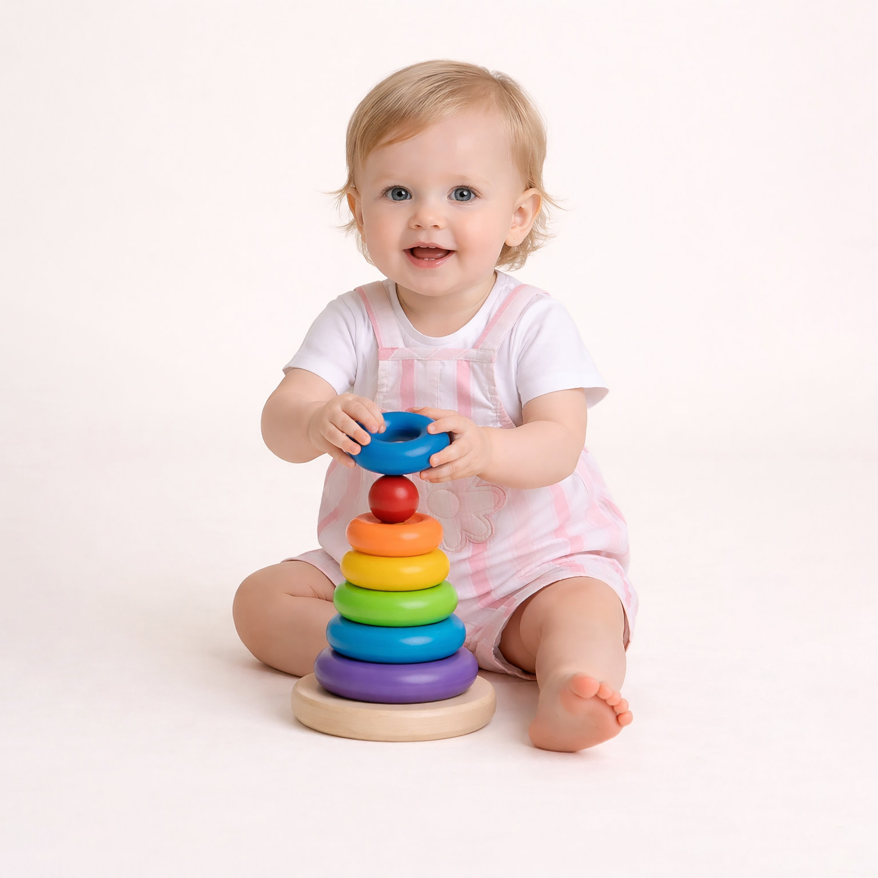 Victor and Jane Sleeveless Striped Dungaree & Bodysuit Set-baby-girls-clothing-setsandcoords-image-2