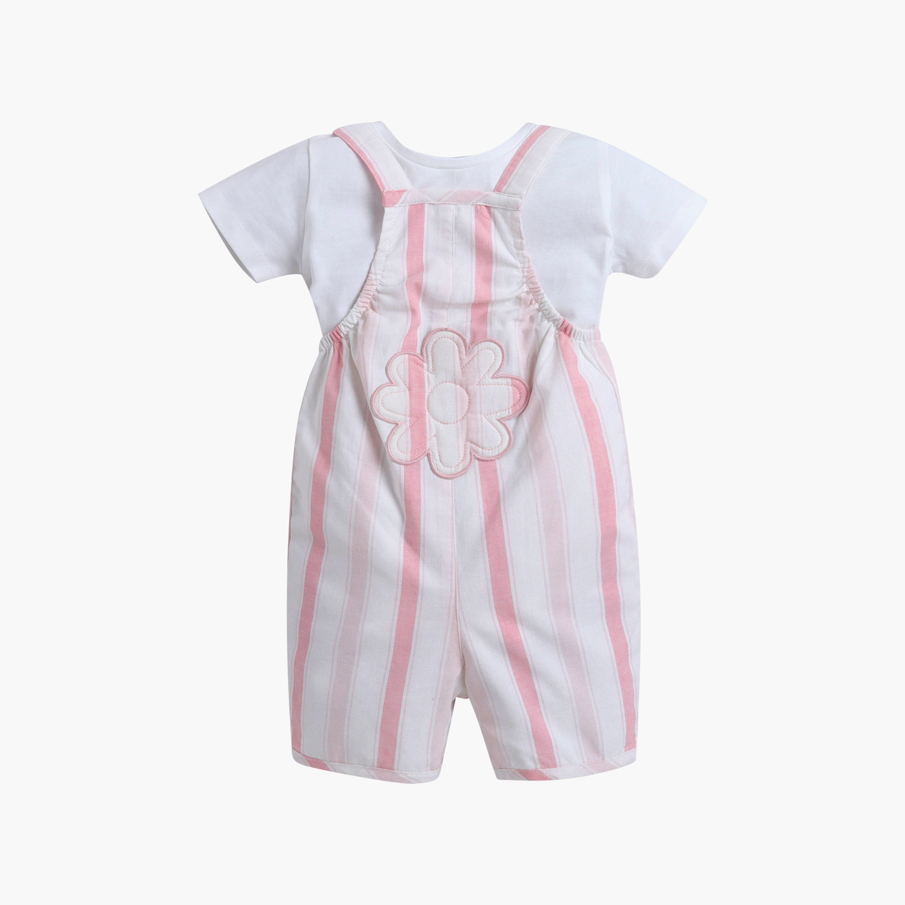 Victor and Jane Sleeveless Striped Dungaree & Bodysuit Set-baby-girls-clothing-setsandcoords-image-5