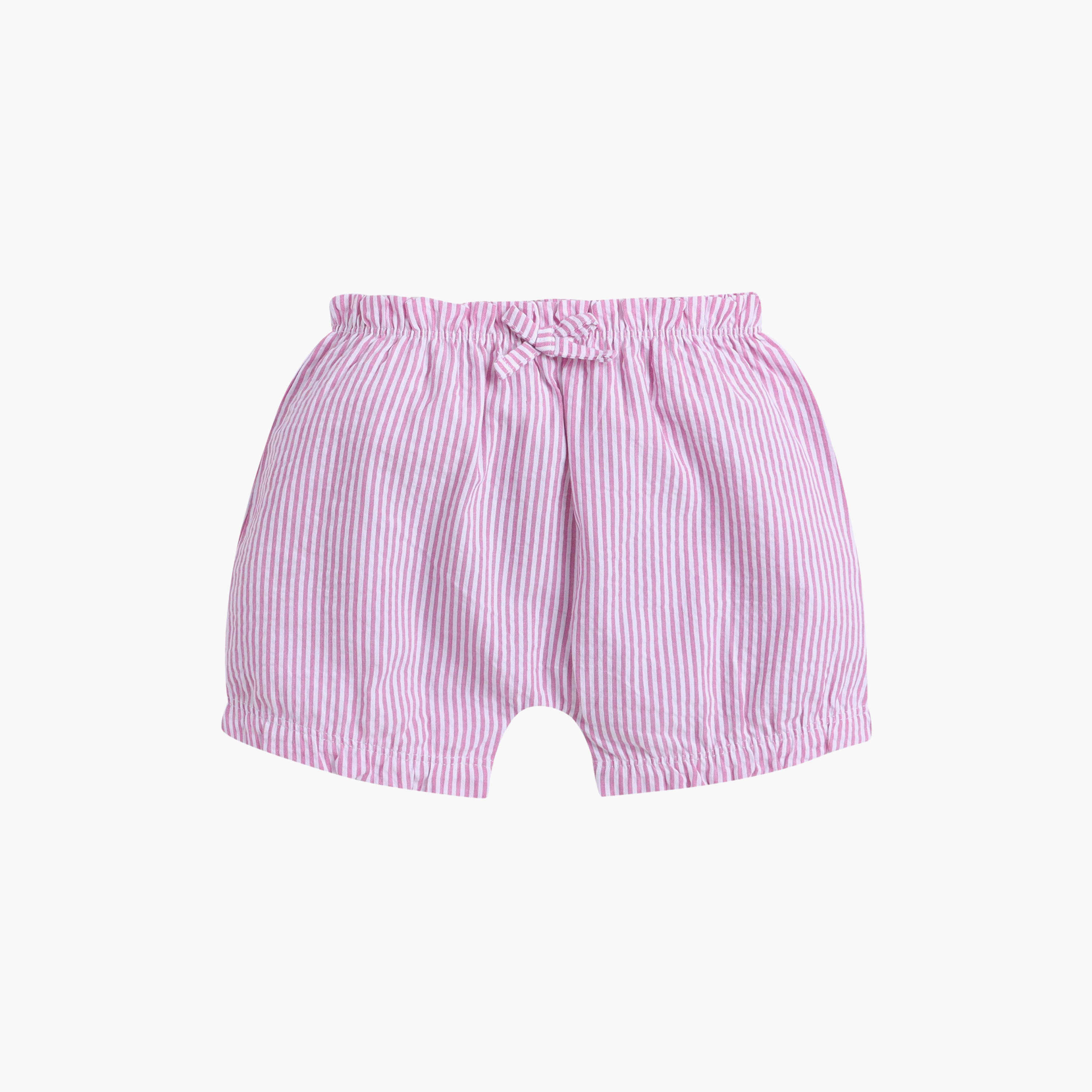 Victor and Jane Cap Sleeves Tulip Printed Top & Stripe Shorts Set-baby-girls-clothing-setsandcoords-image-3