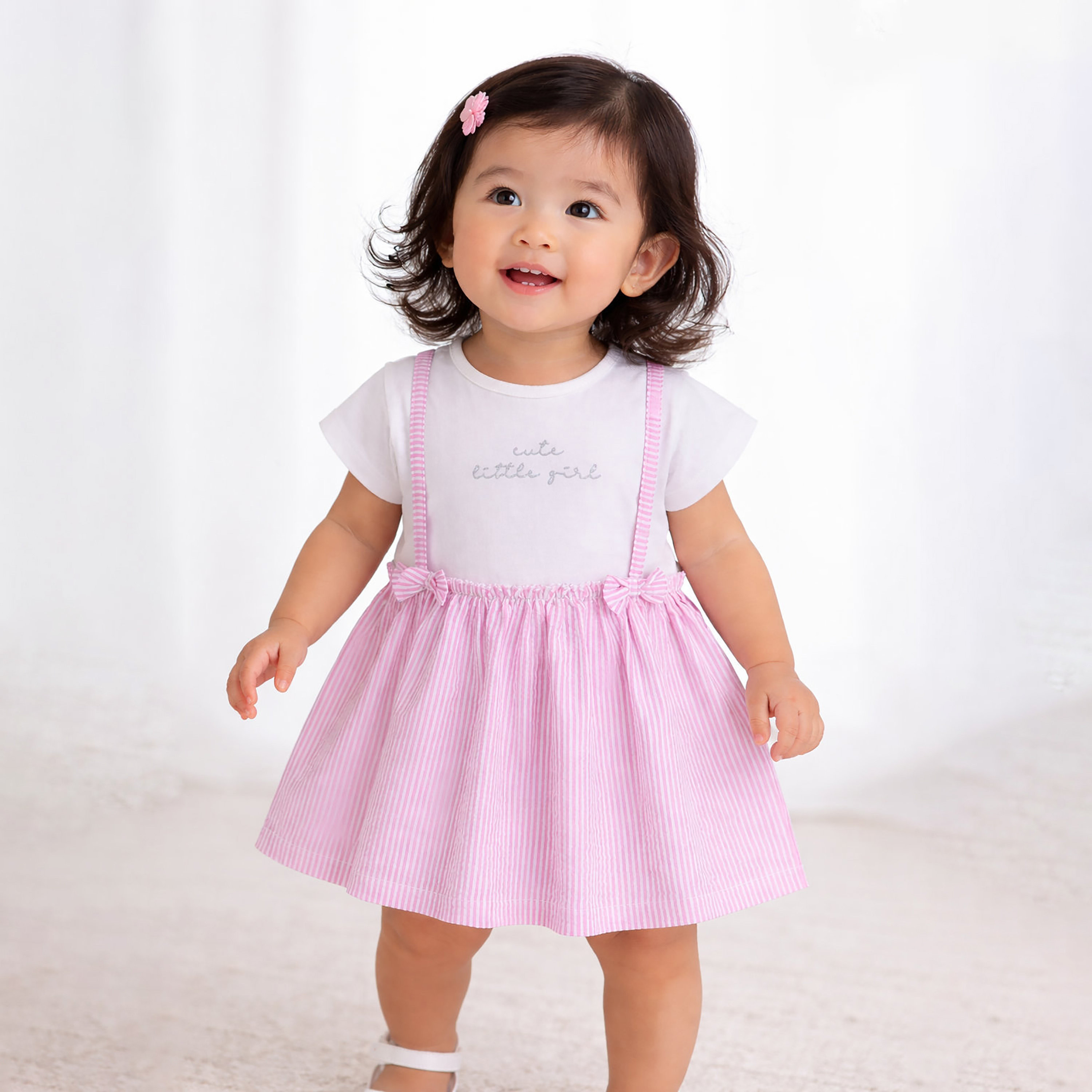 Victor and Jane Short Sleeves Stripped Dress-baby-girls-clothing-dressesandjumpsuits-image-1