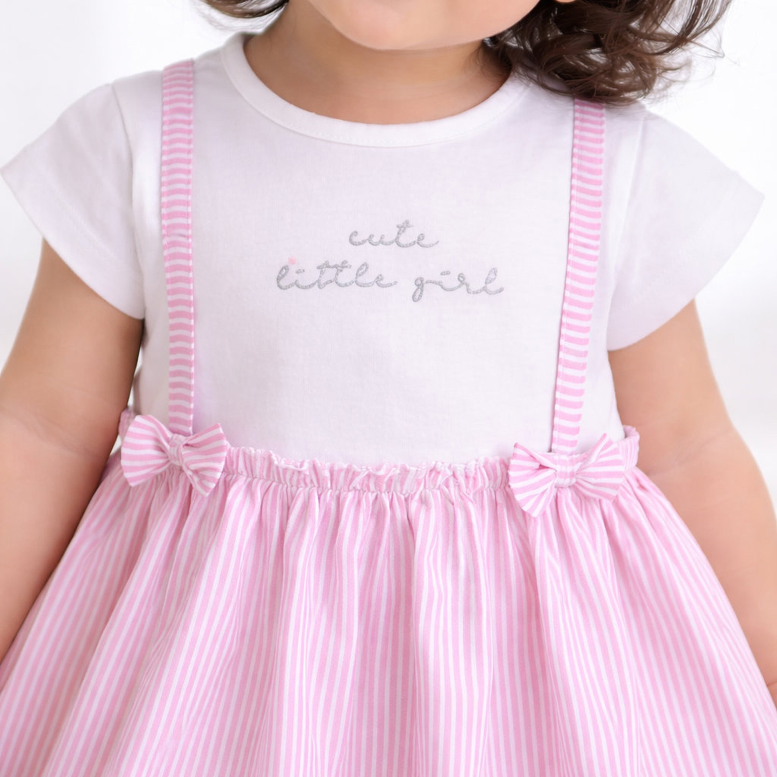 فستان مقلم بأكمام قصيرة من فيكتور آند جين-baby-girls-clothing-dressesandjumpsuits-image-3