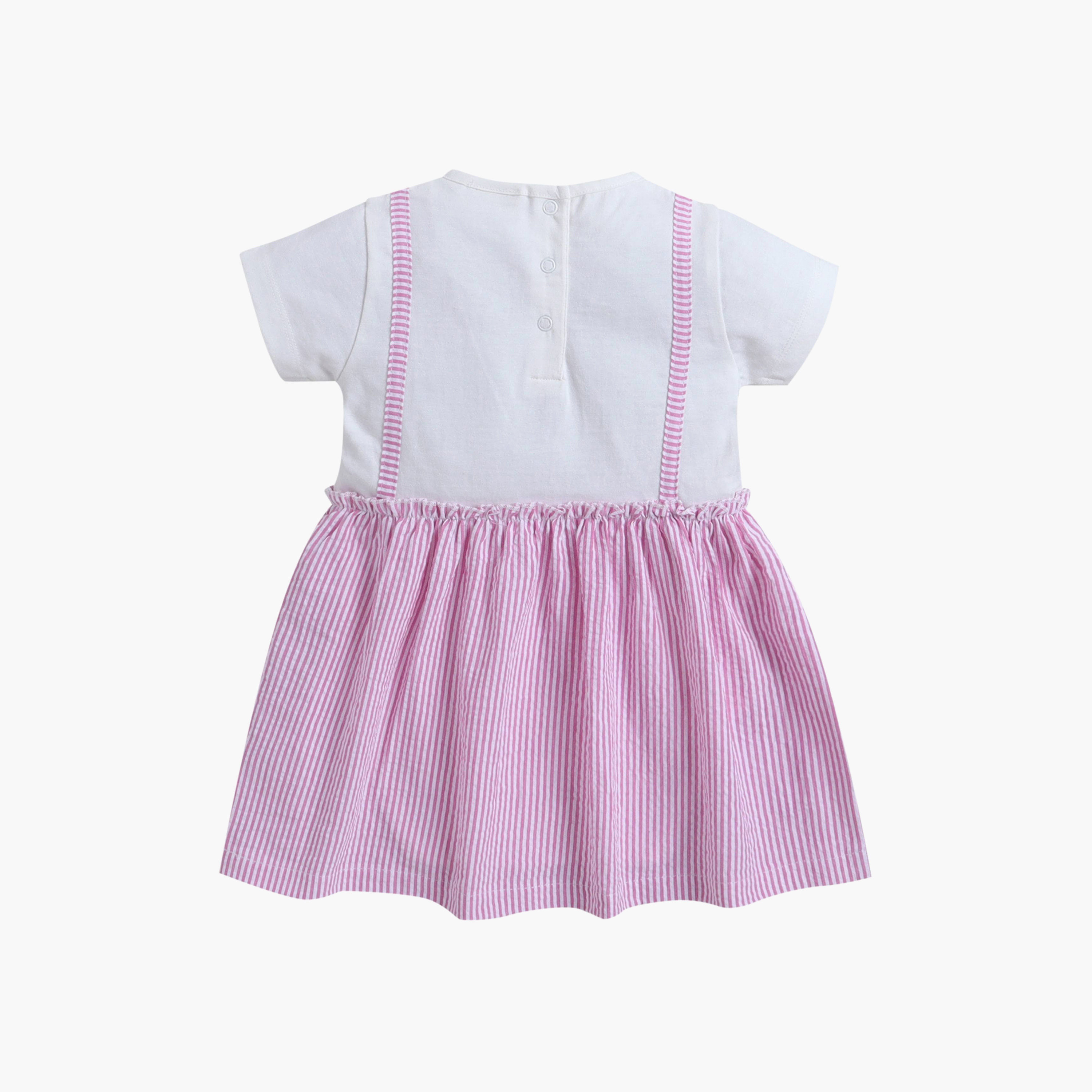 فستان مقلم بأكمام قصيرة من فيكتور آند جين-baby-girls-clothing-dressesandjumpsuits-image-5