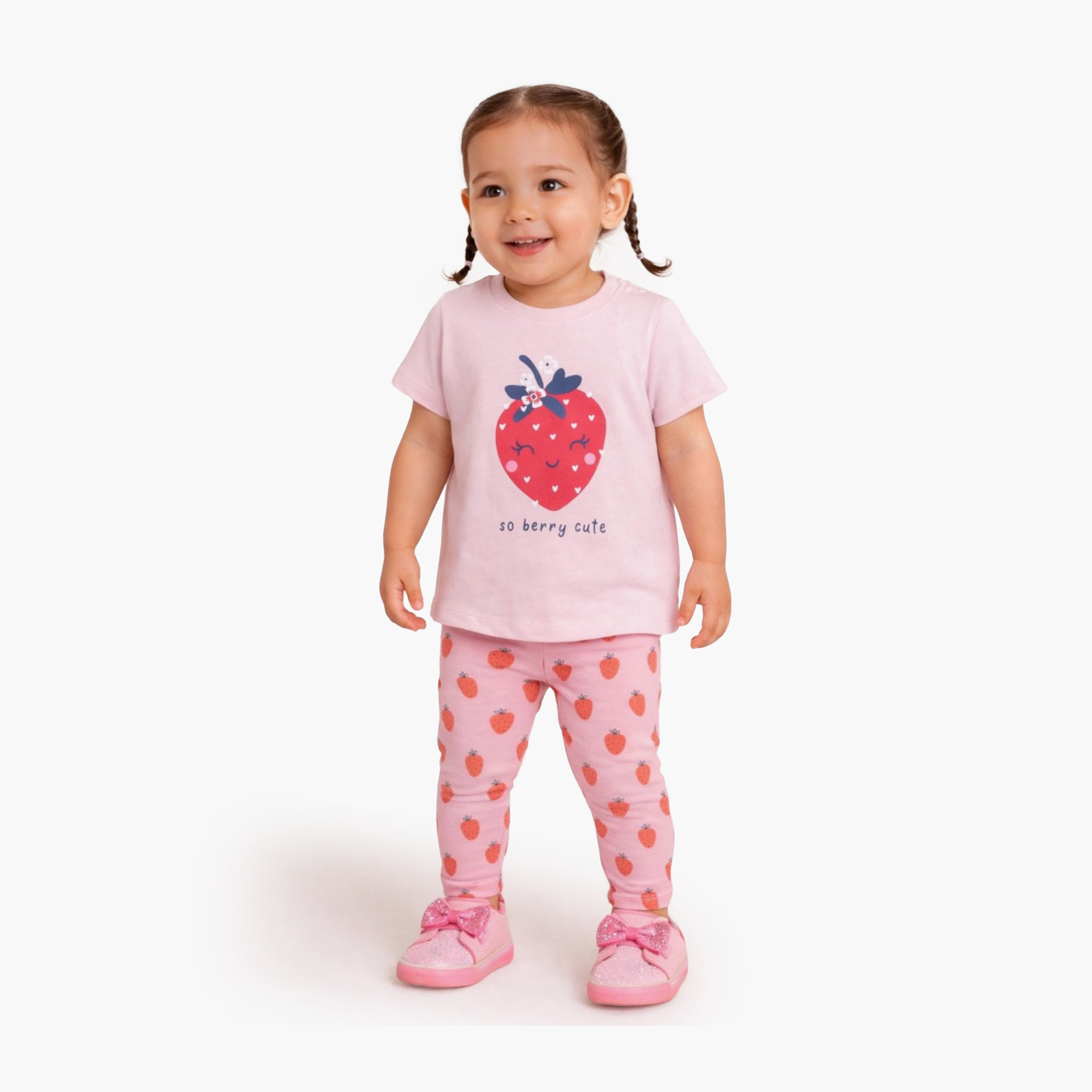 Victor and Jane 4-Piece Printed T-Shirt & Leggings Set-baby-girls-clothing-setsandcoords-image-2
