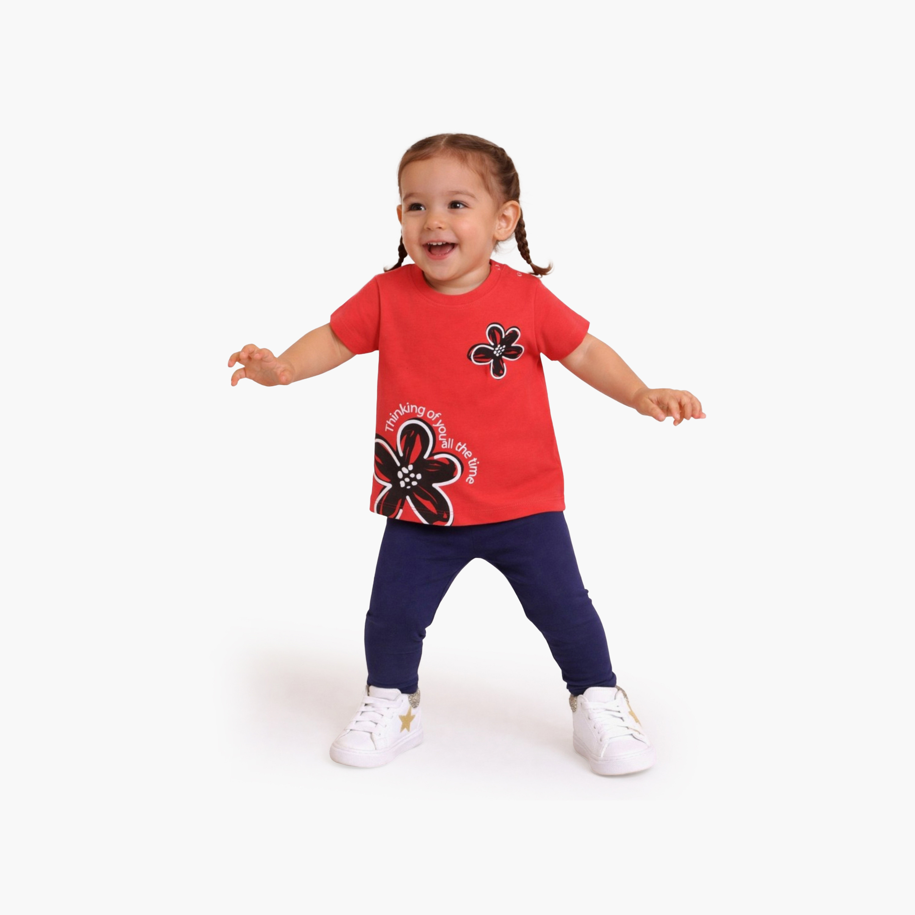 Victor and Jane 4-Piece Printed T-Shirt & Leggings Set-baby-girls-clothing-setsandcoords-image-12