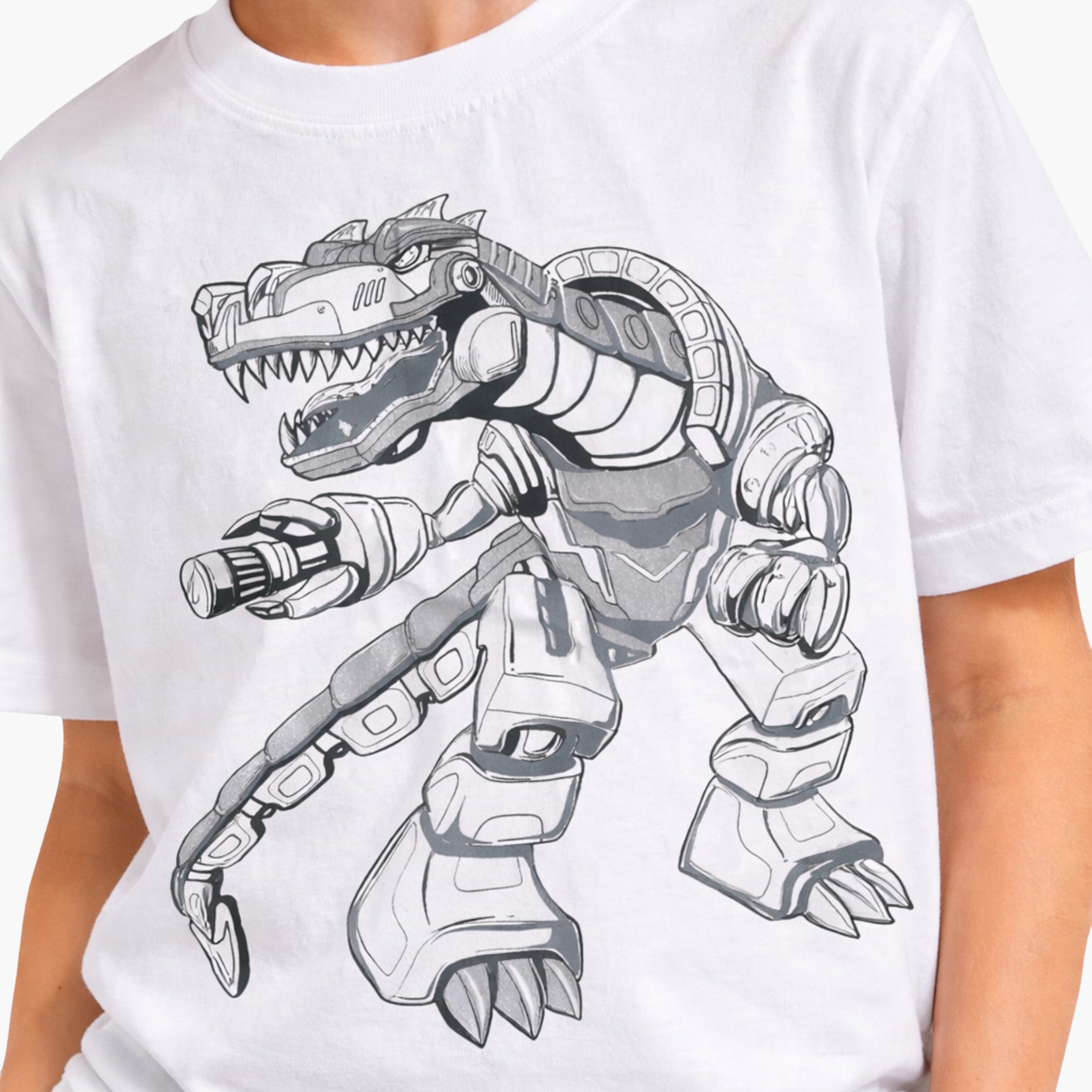 Victor and Jane Dinosaur Graphic T-Shirt & Black Shorts Set-boys-clothing-setsandcoords-image-5