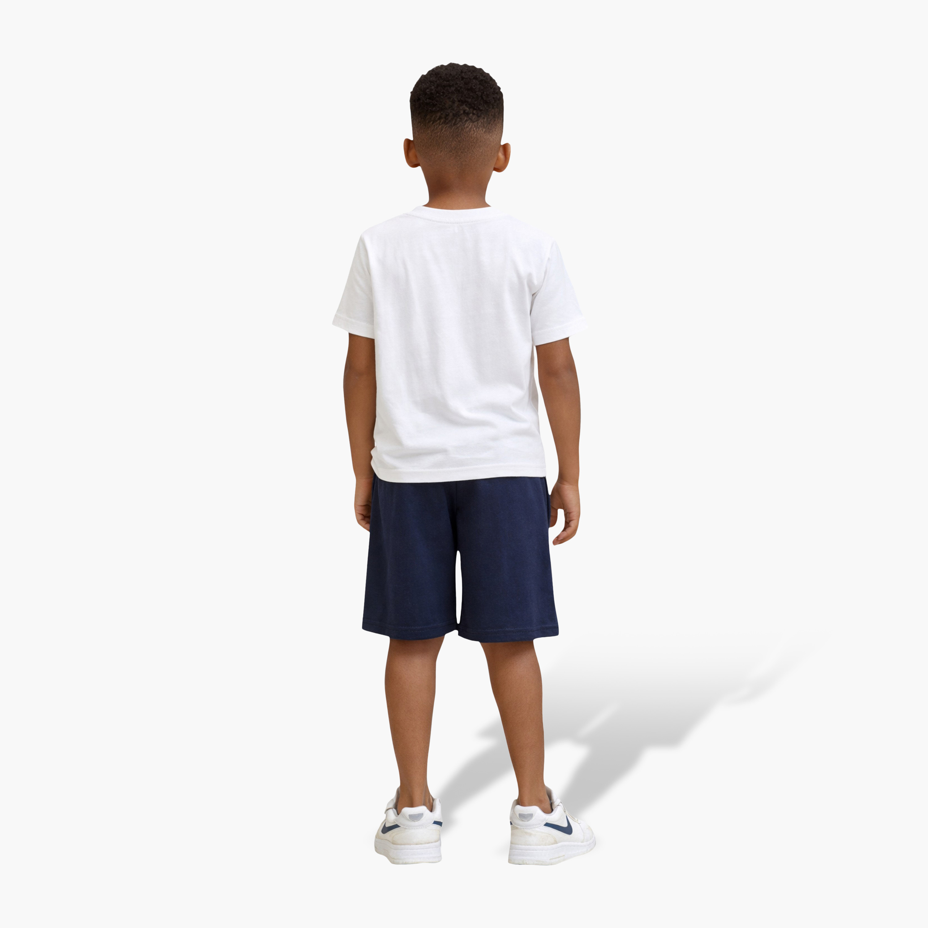 Victor and Jane Surf Festival Printed T-Shirt & Navy Shorts Set-boys-clothing-setsandcoords-image-2