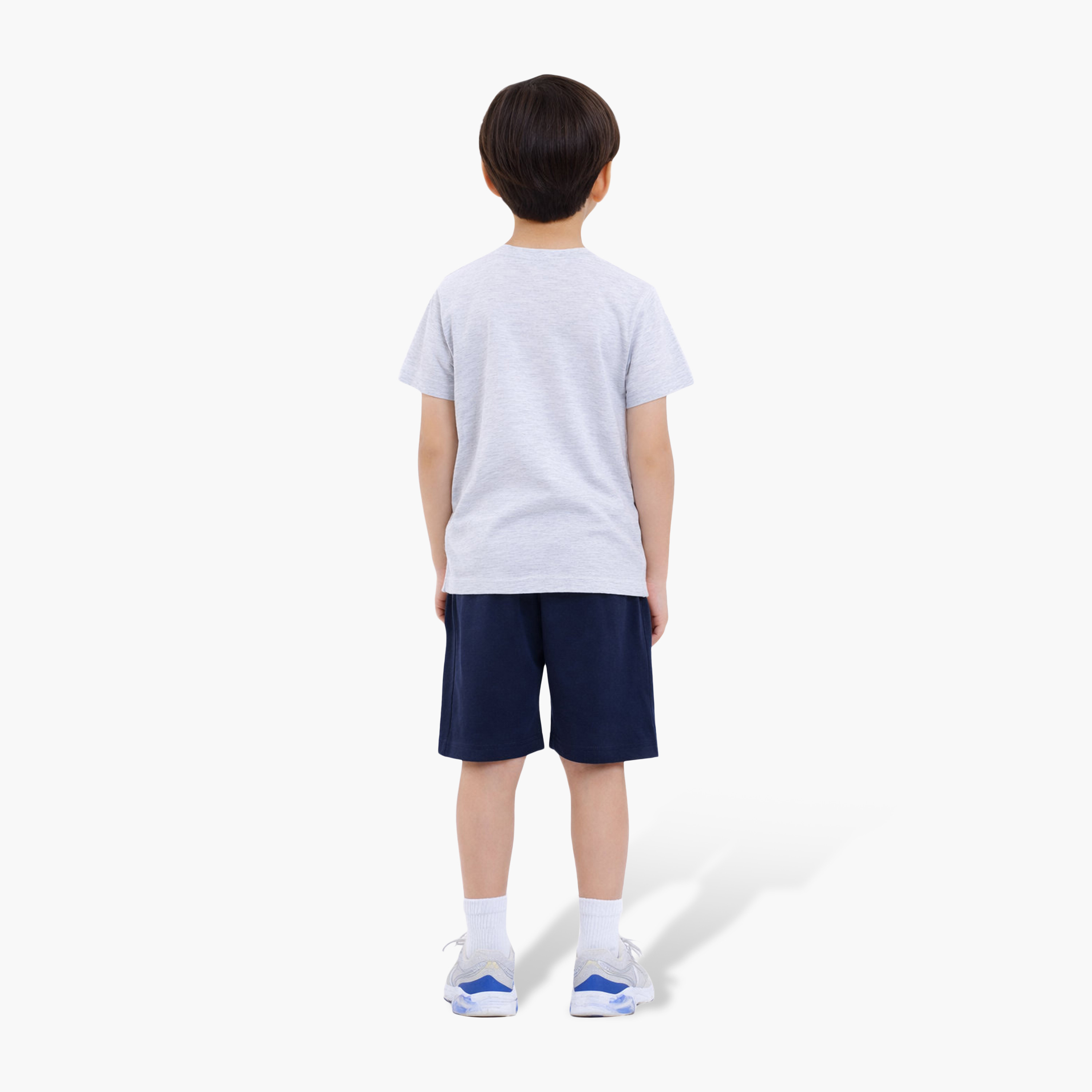 طقم تيشيرت بأكمام نصفية بطبعة دينو سيرفر وشورت من فيكتور أند جين-boys-clothing-setsandcoords-image-4
