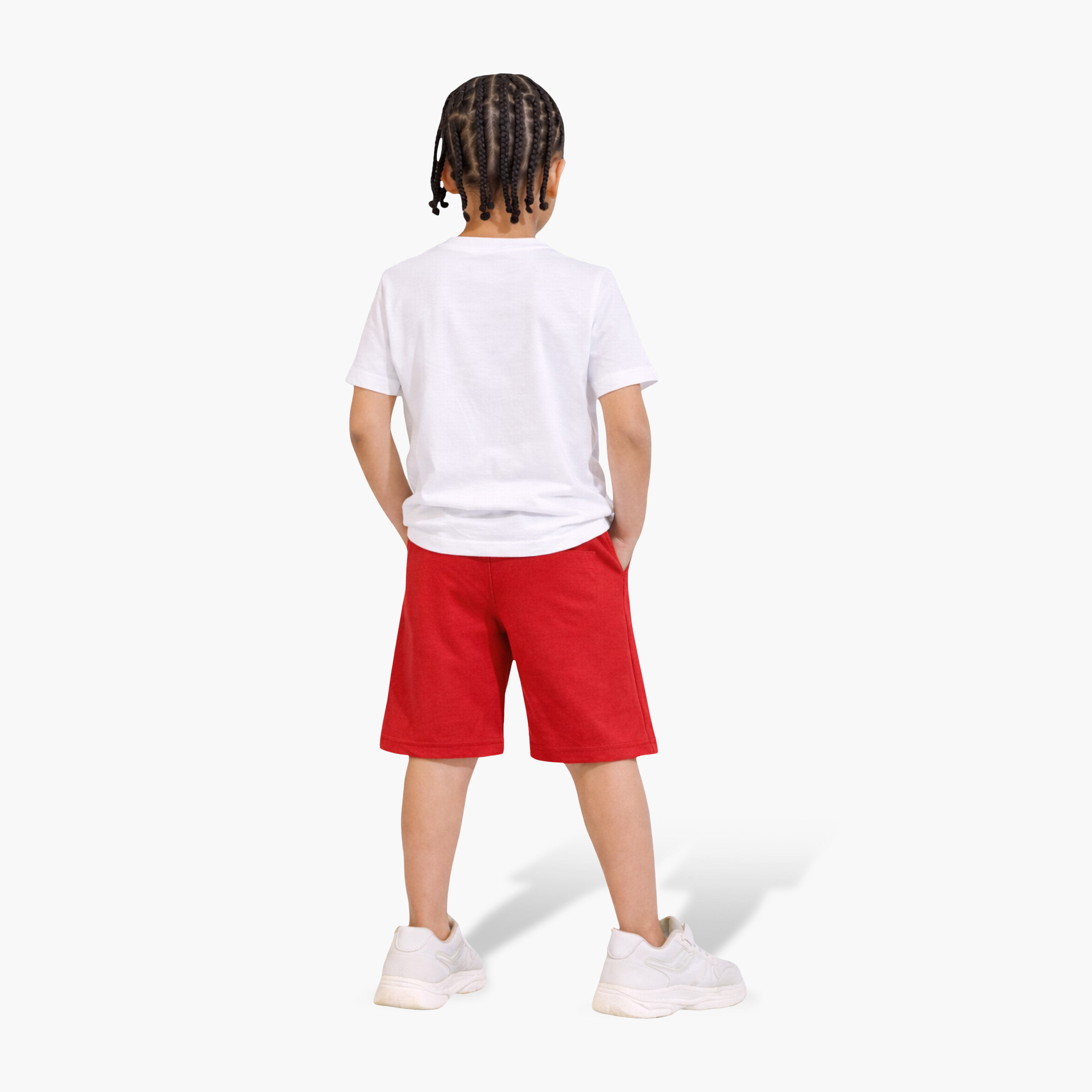 Victor and Jane Surf Life Printed T-Shirt & Red Shorts Set-boys-clothing-setsandcoords-image-2