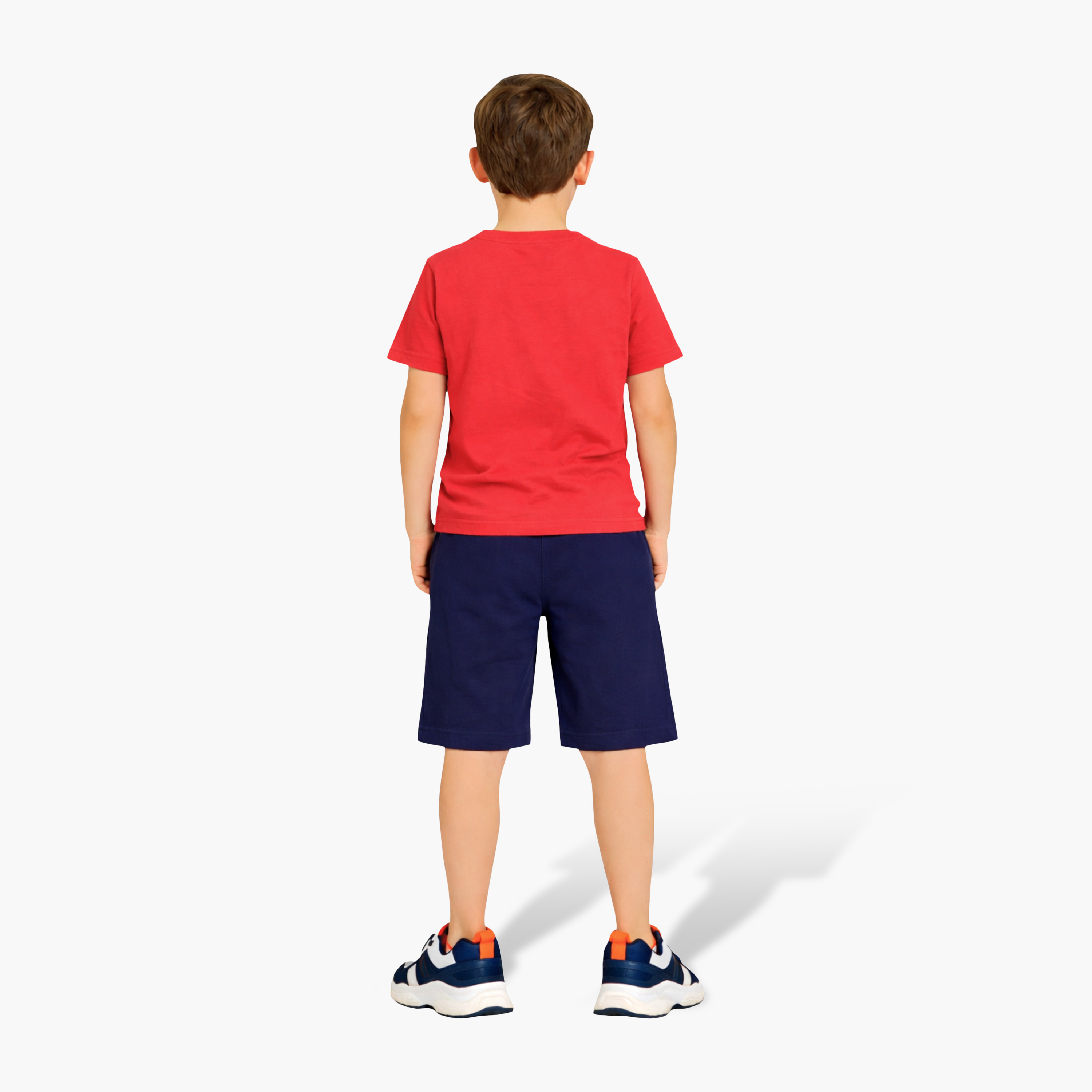 Victor and Jane Deep Water Vibe T-Shirt & Navy Shorts Set-boys-clothing-setsandcoords-image-2