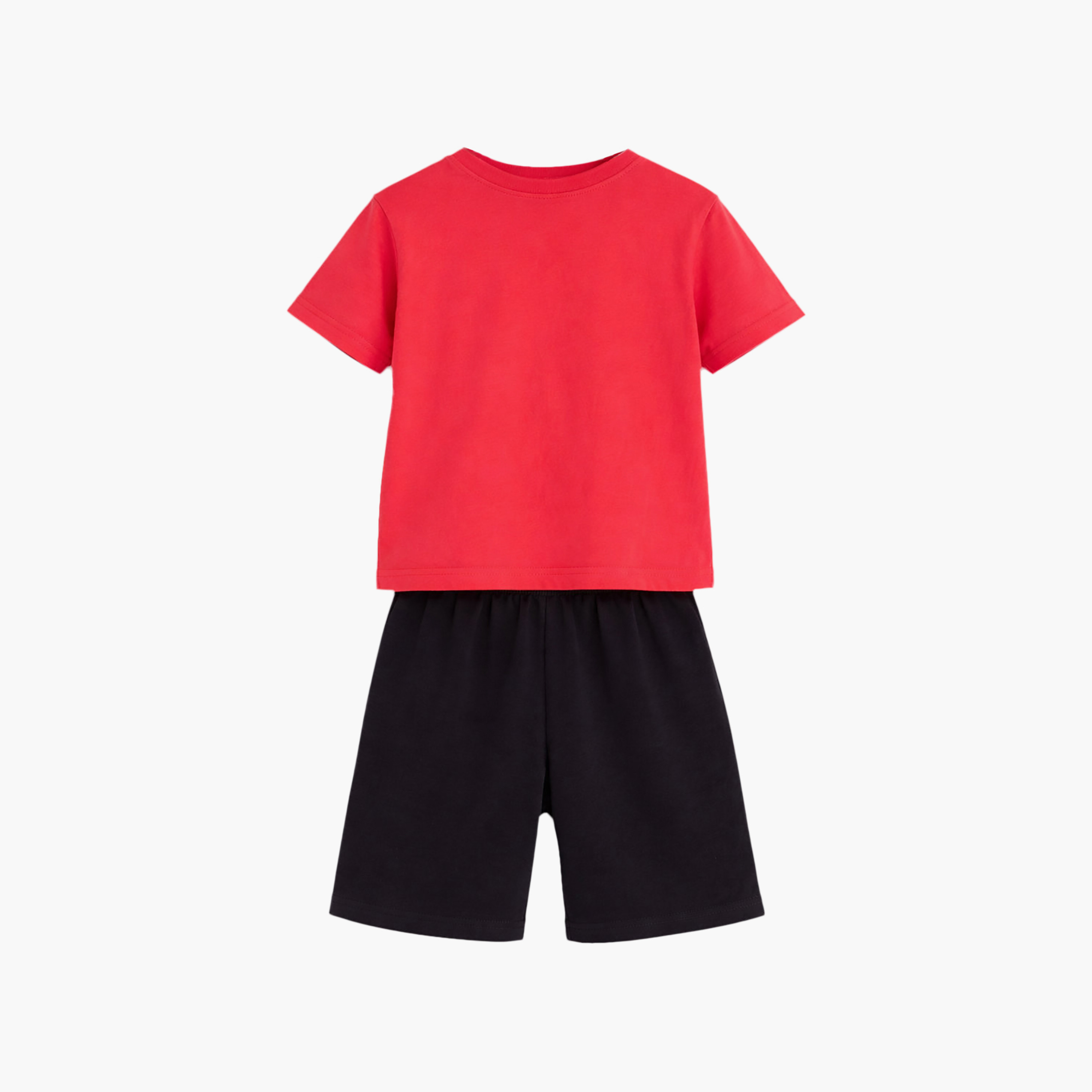 Victor and Jane Half Sleeves Ride The Tide Day Printed T-Shirt & Shorts Set-boys-clothing-setsandcoords-image-4