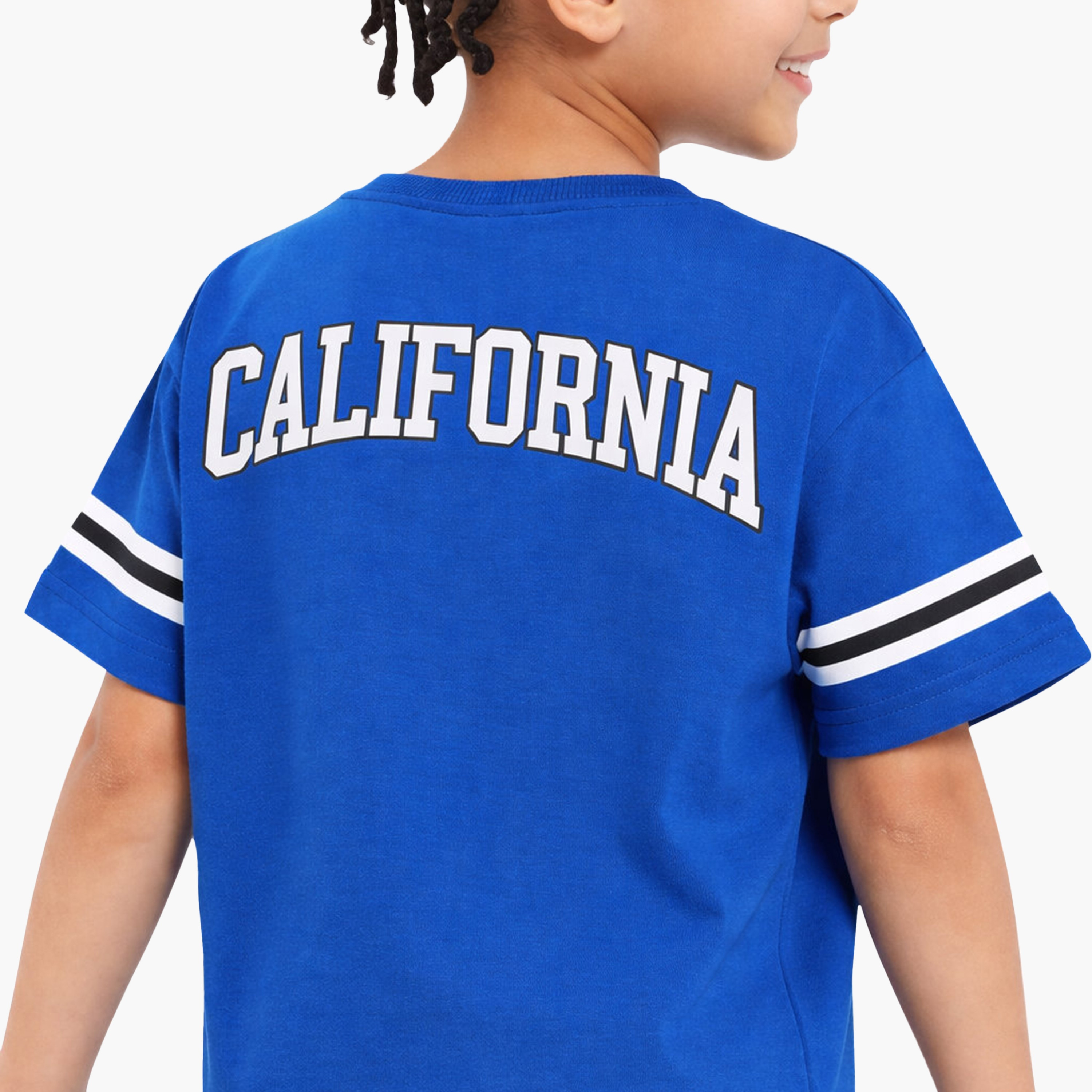 Victor and Jane Half Sleeves California 56 Jersey T-Shirt & Shorts Set-boys-clothing-setsandcoords-image-4