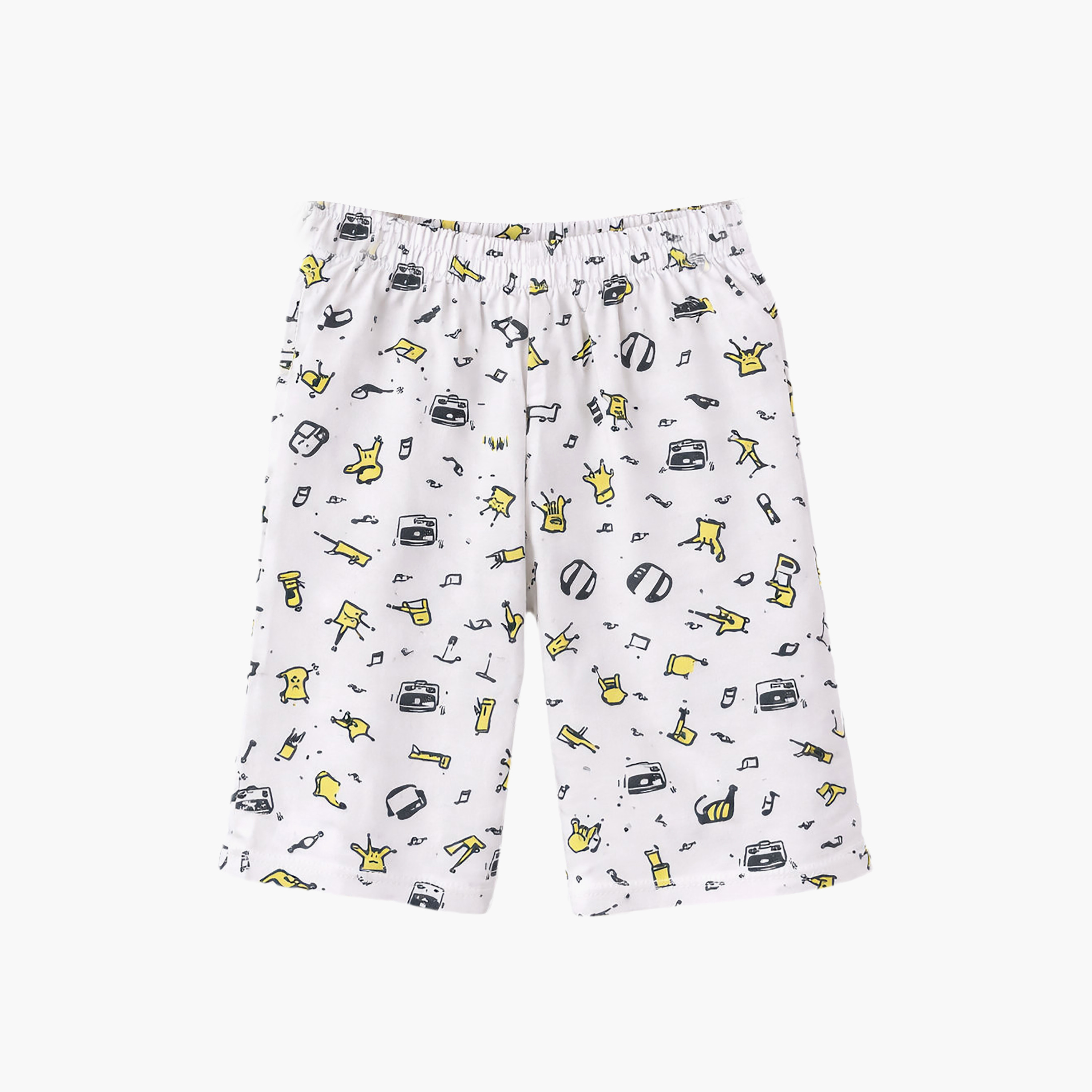 Victor and Jane 4-Piece Graphic Short Sleeves T-Shirts, Pants with Shorts-boys-clothing-setsandcoords-image-2