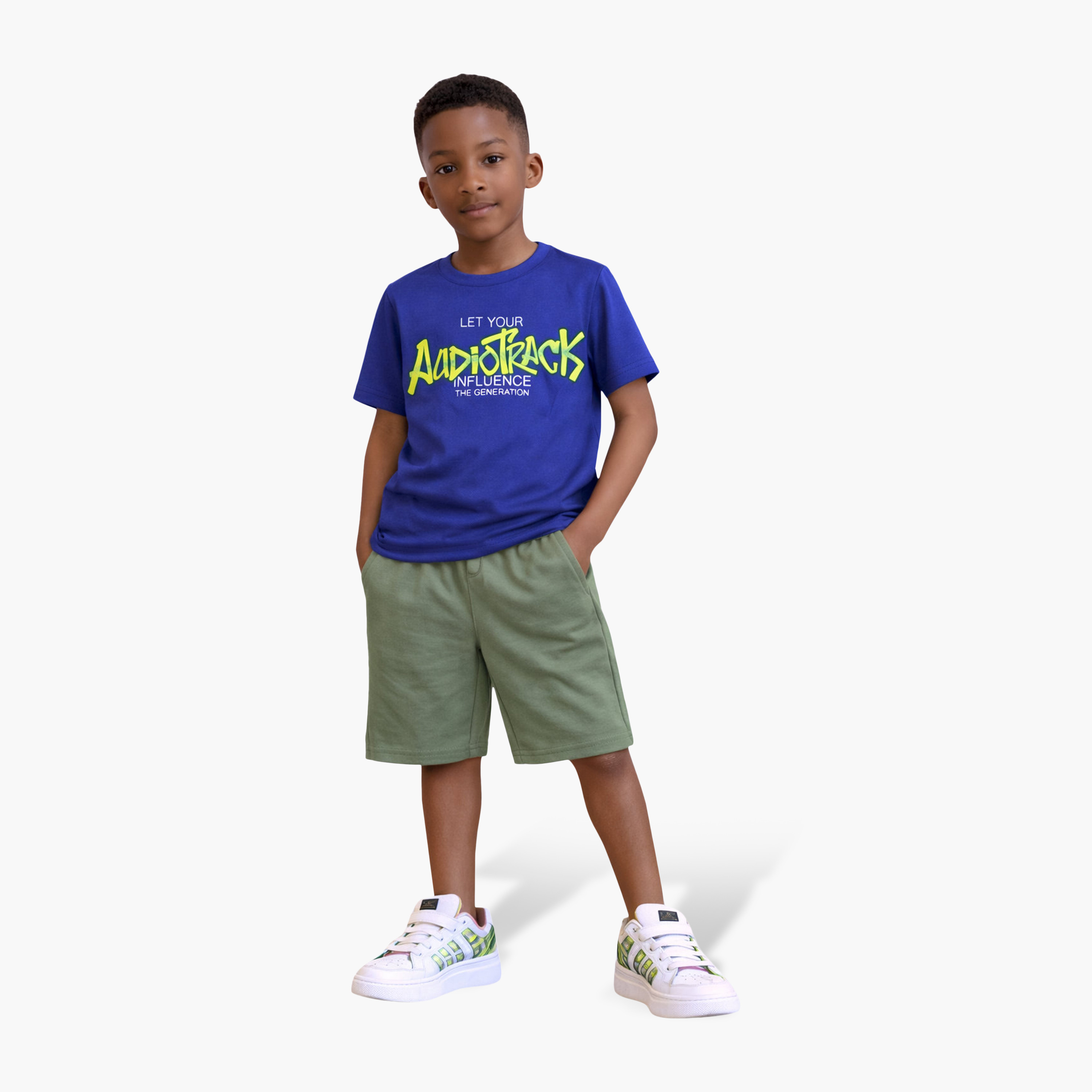Victor and Jane 4-Piece Graphic Short Sleeves T-Shirts, Pants with Shorts-boys-clothing-setsandcoords-image-5