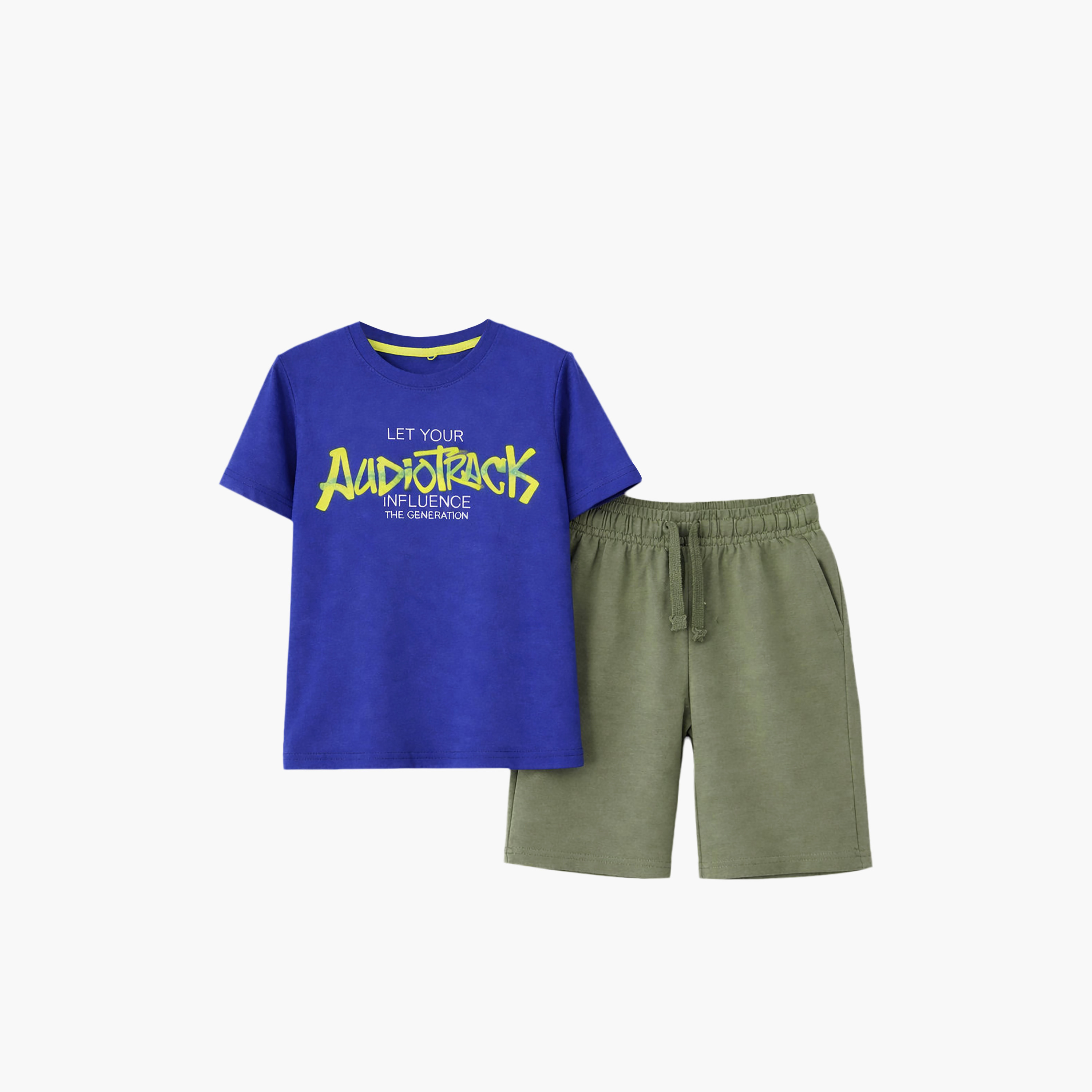 Victor and Jane 4-Piece Graphic Short Sleeves T-Shirts, Pants with Shorts-boys-clothing-setsandcoords-image-9