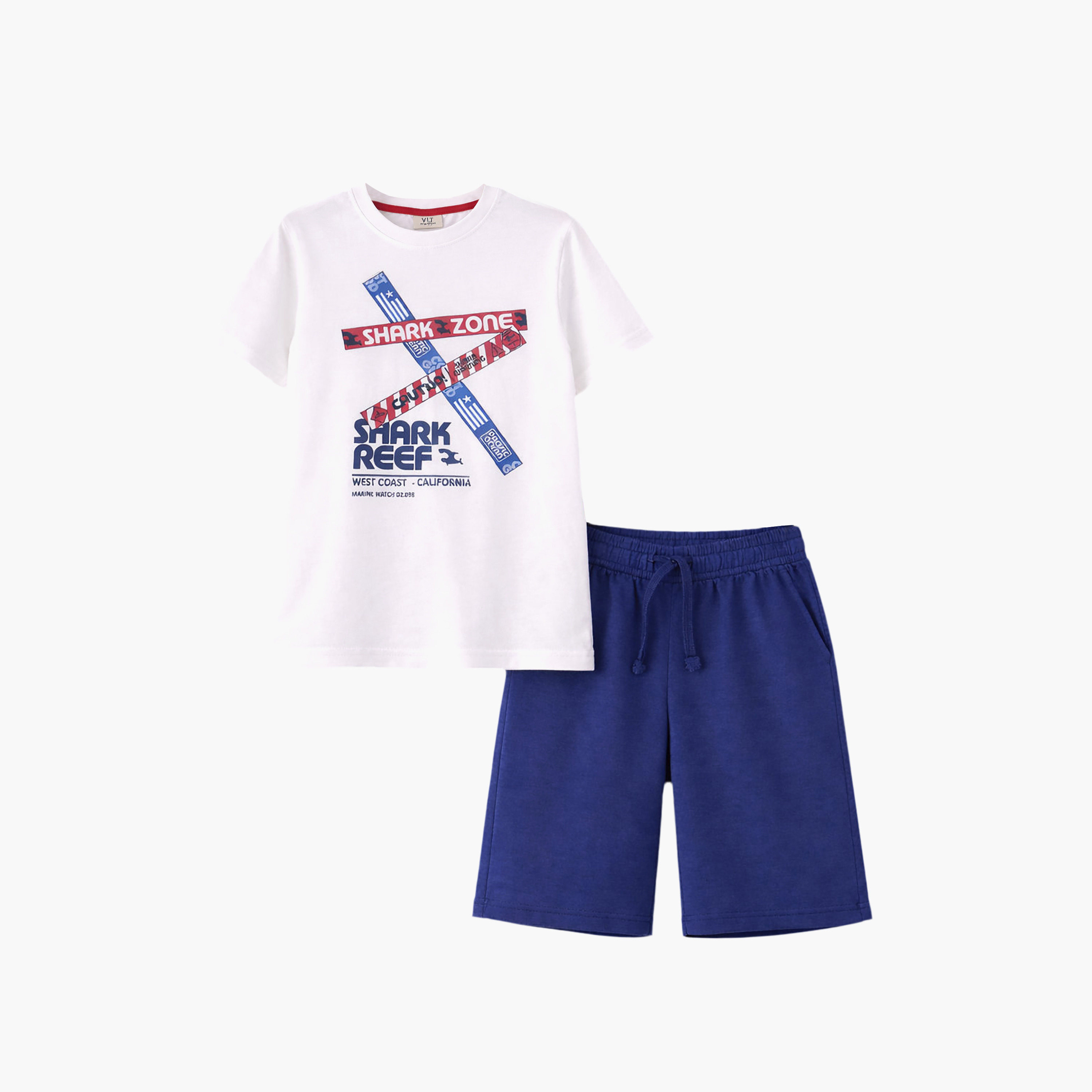 Victor and Jane 4-Piece Graphic Short Sleeves T-Shirts, Pants with Shorts-boys-clothing-setsandcoords-image-6