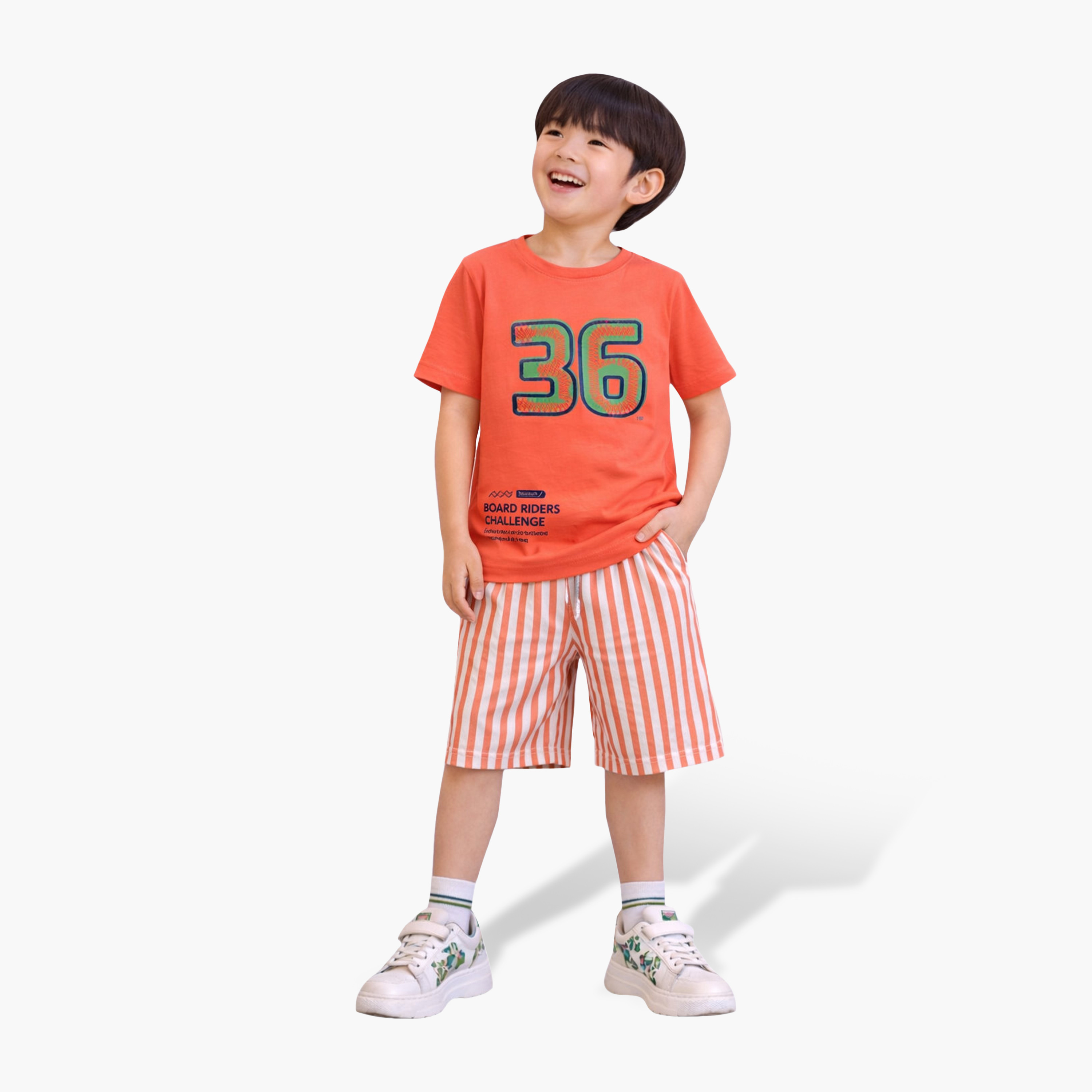 Victor and Jane 4-Piece Graphic Short Sleeves T-Shirts, Pants with Shorts-boys-clothing-setsandcoords-image-4