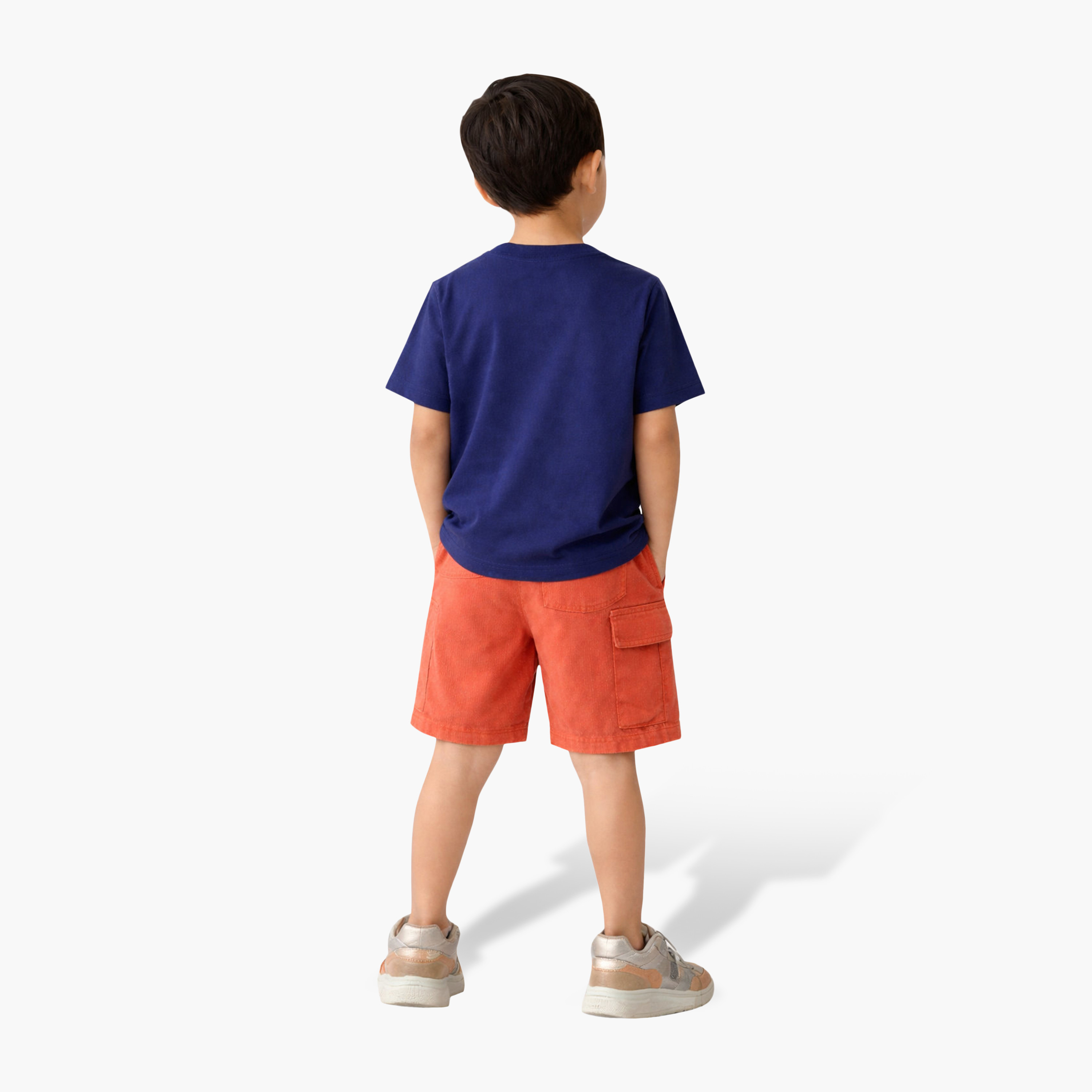 طقم تي شيرت برسومات جبال وشورت بارز الملمس من فيكتور آند جين-boys-clothing-setsandcoords-image-2